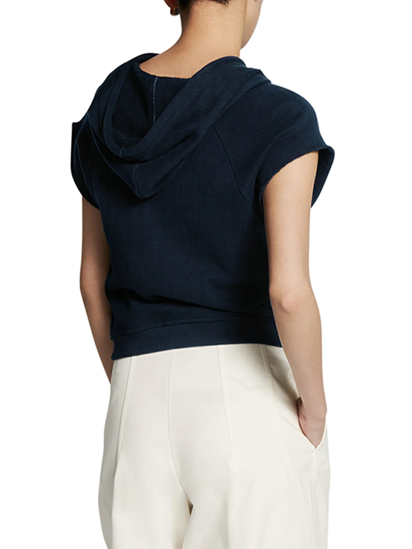 Short-sleeved hooded sweatshirt - Image 4