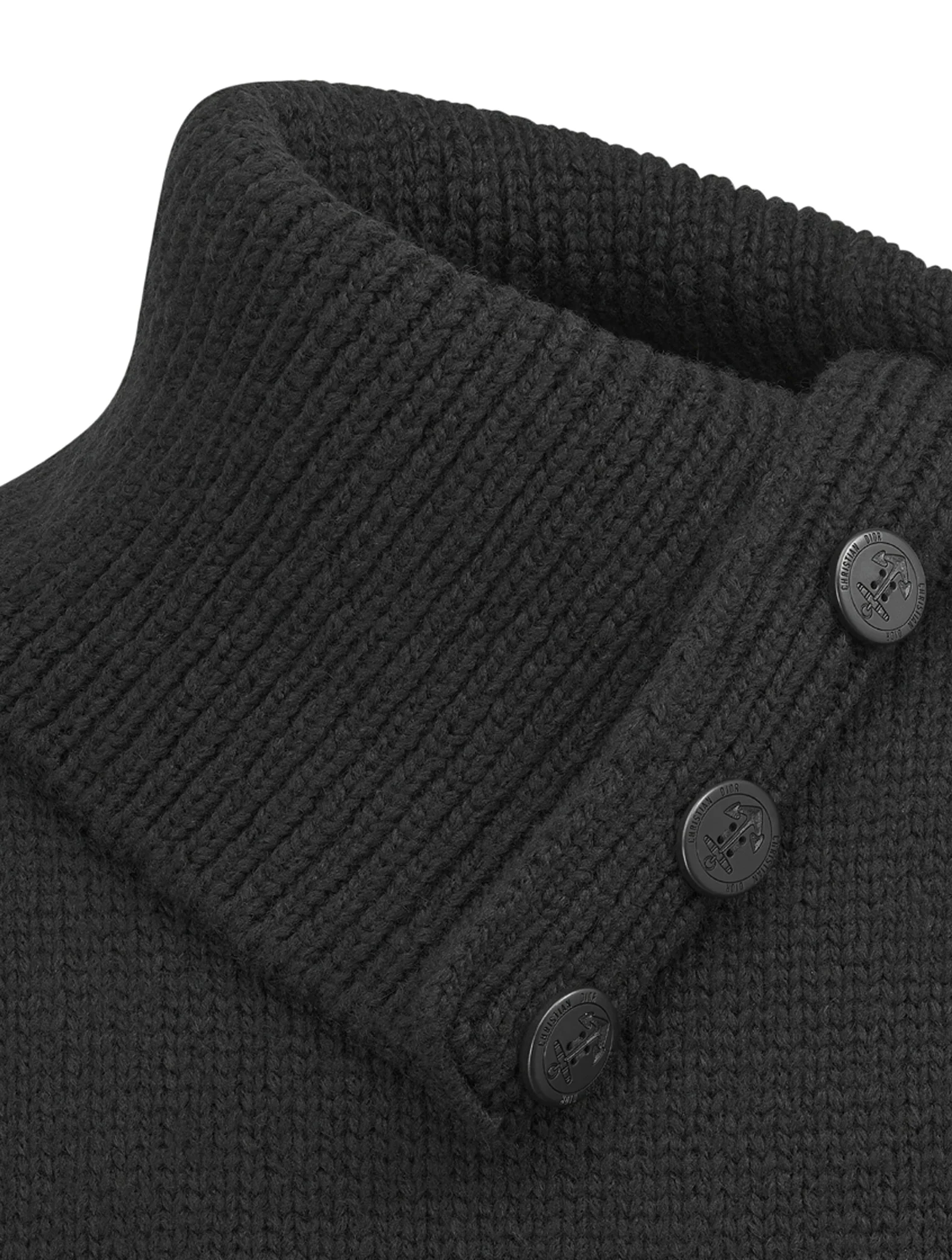 Sleeveless sweater with stand collar - Image 3