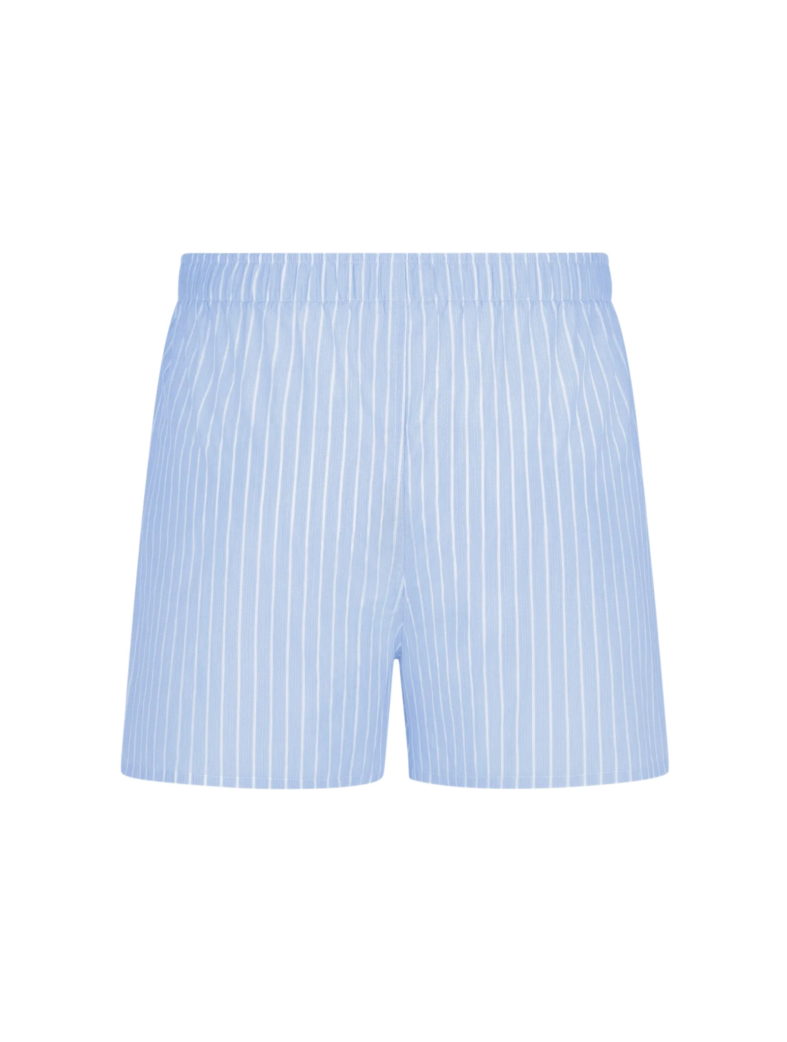 Striped blue and white cotton poplin - Image 3