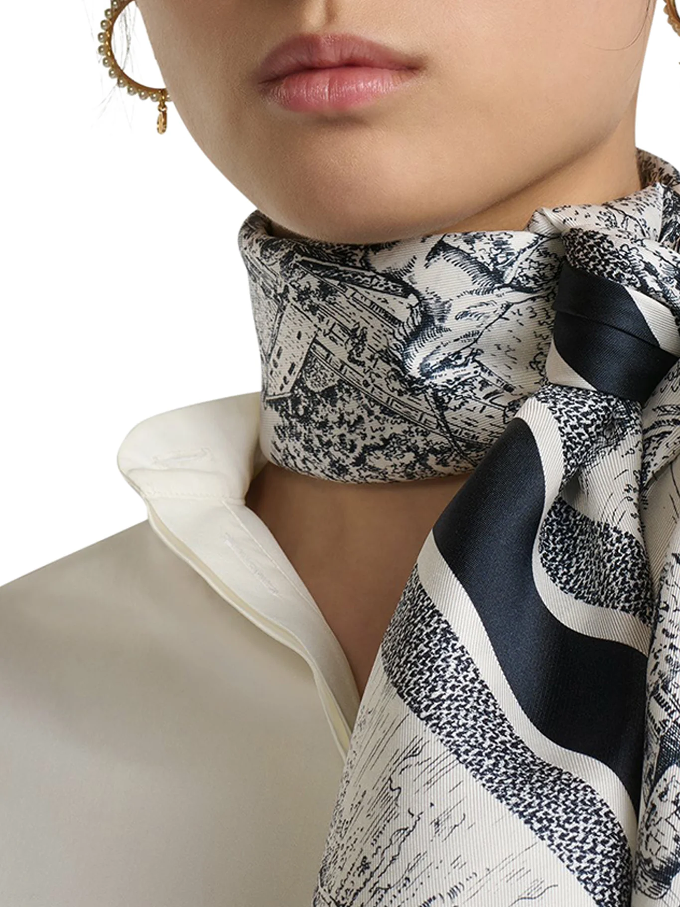 Toile de Jouy Scotland 90 square scarf - Image 2