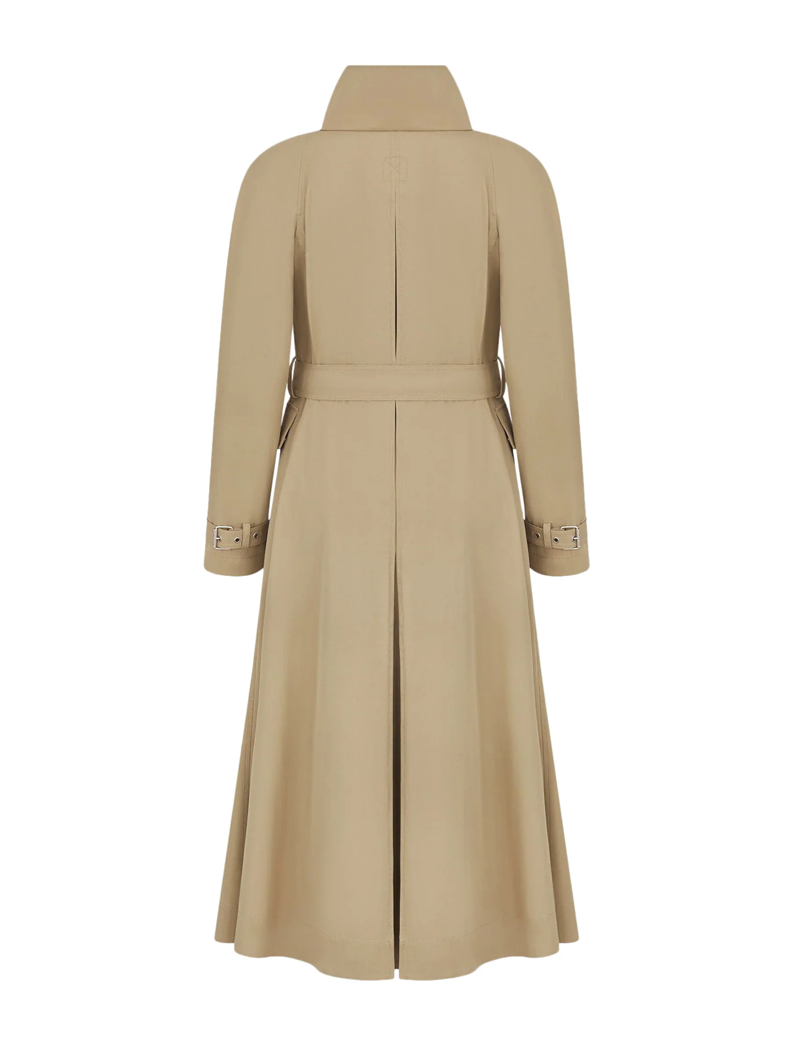 trench coat in beige cotton Gabardine - Image 2