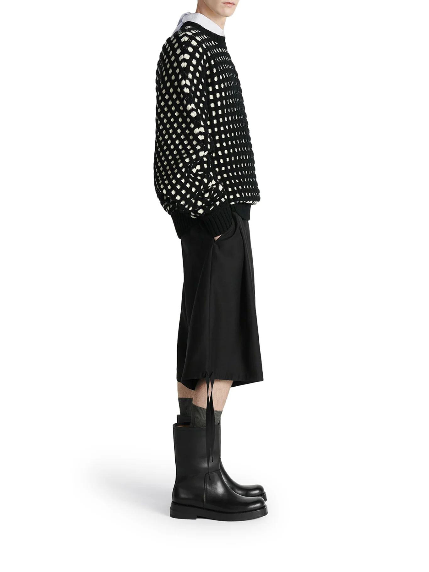 WIDE LEG BERMUDA SHORTS - Image 3