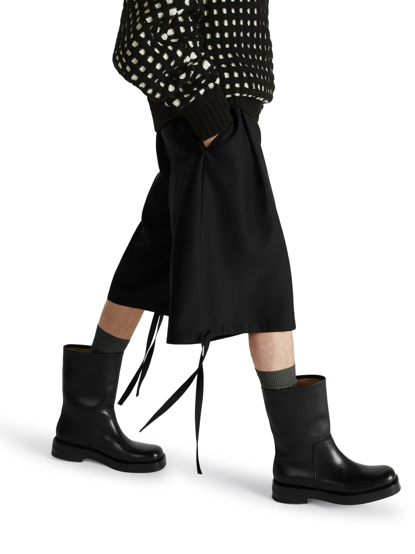 WIDE LEG BERMUDA SHORTS - Image 5