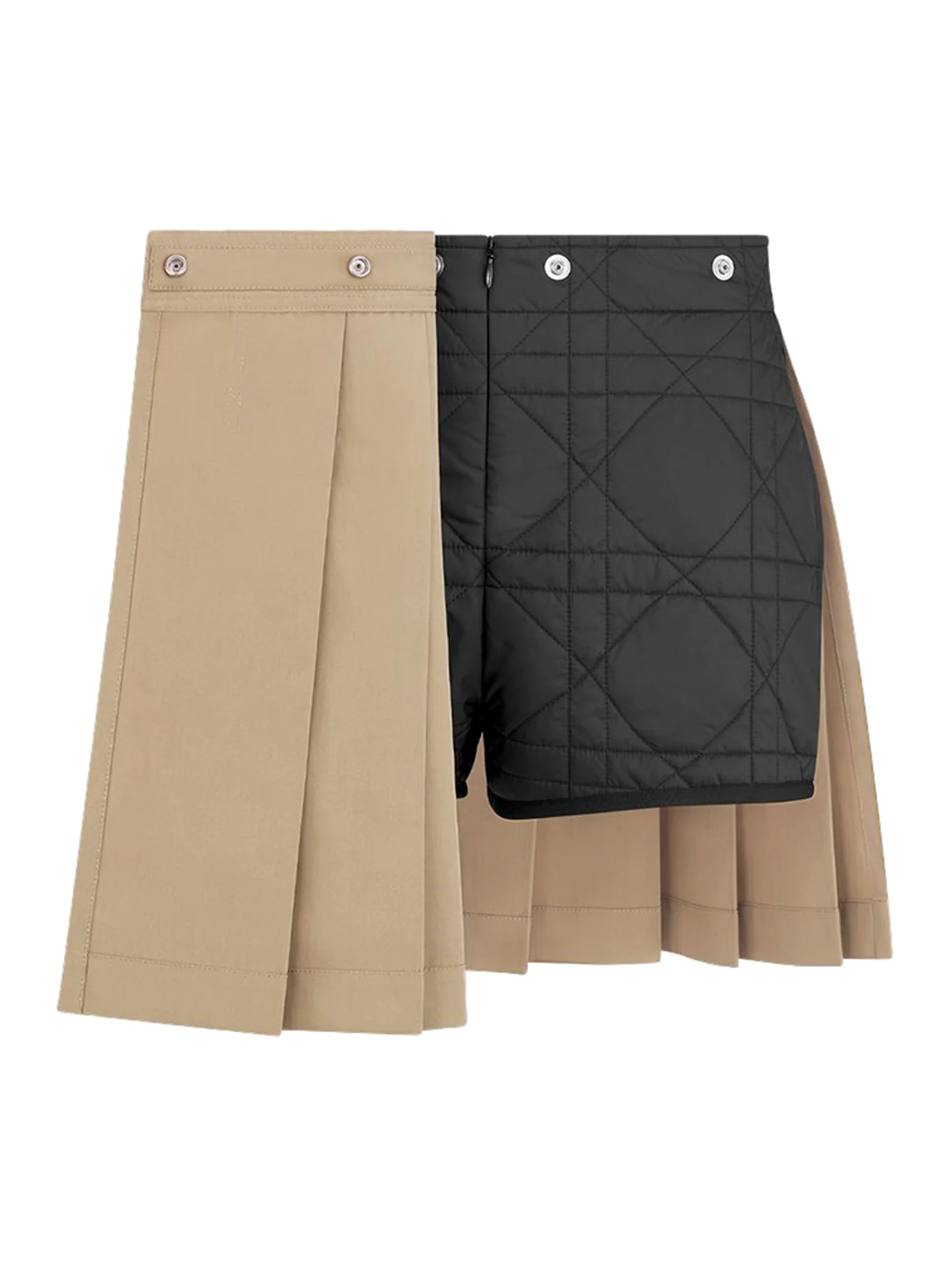 Wrap miniskirt with integrated Cannage shorts - Image 2