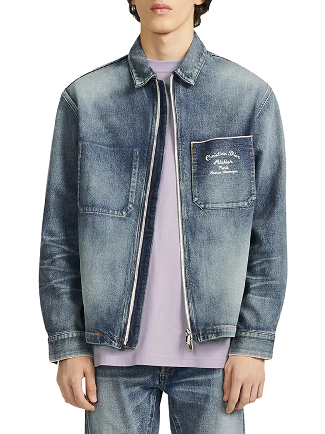 ZIPPED DENIM JACKET - Image 2