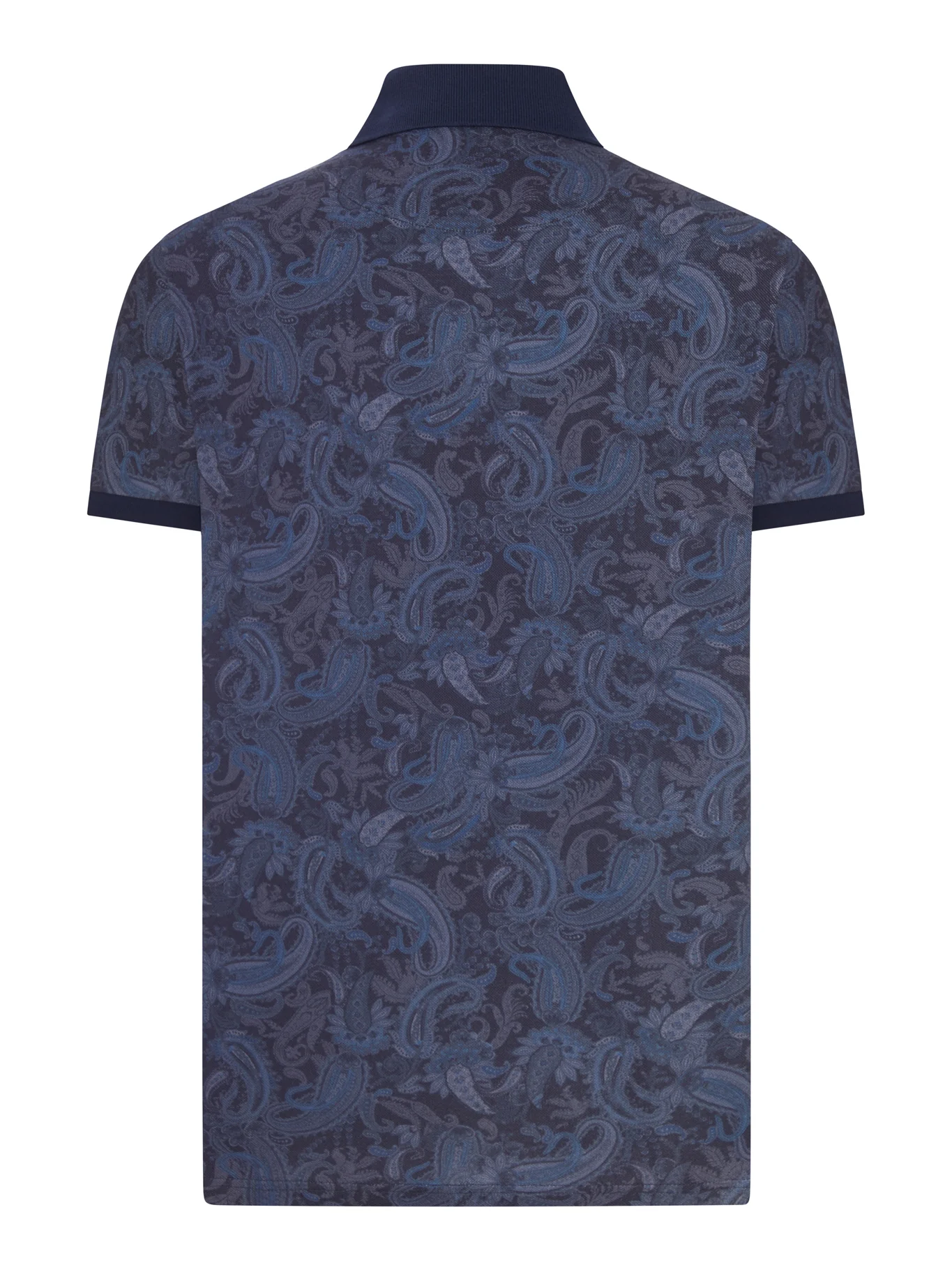 COTTON PIQUÉ POLO SHIRT WITH PAISLEY PRINT - Image 2