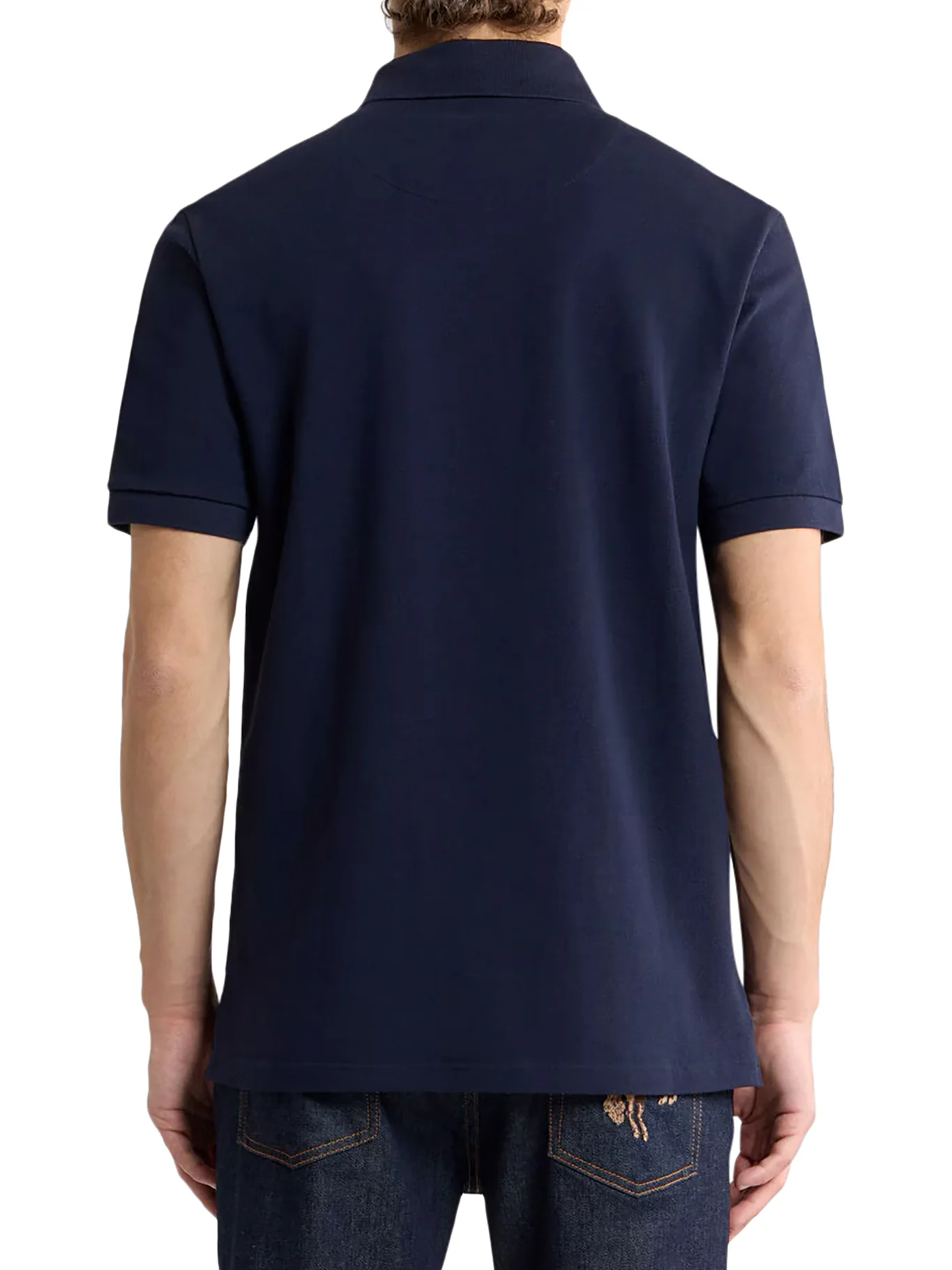 COTTON POLO SHIRT WITH PRINTED DETAILS - Image 3