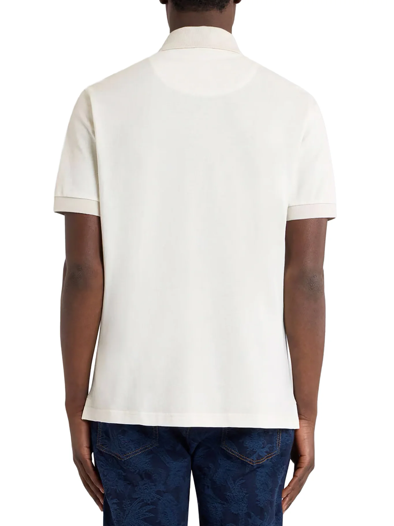 COTTON POLO SHIRT WITH PRINTED DETAILS - Image 3