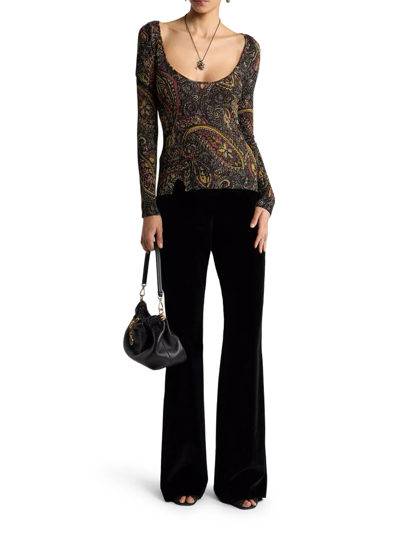 COTTON VELVET TROUSERS - Image 2