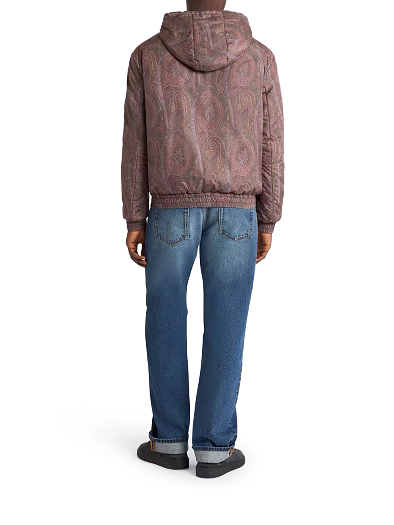 PADDED BOMBER JACKET WITH HOOD AND ARNICA PATTERN - Image 3