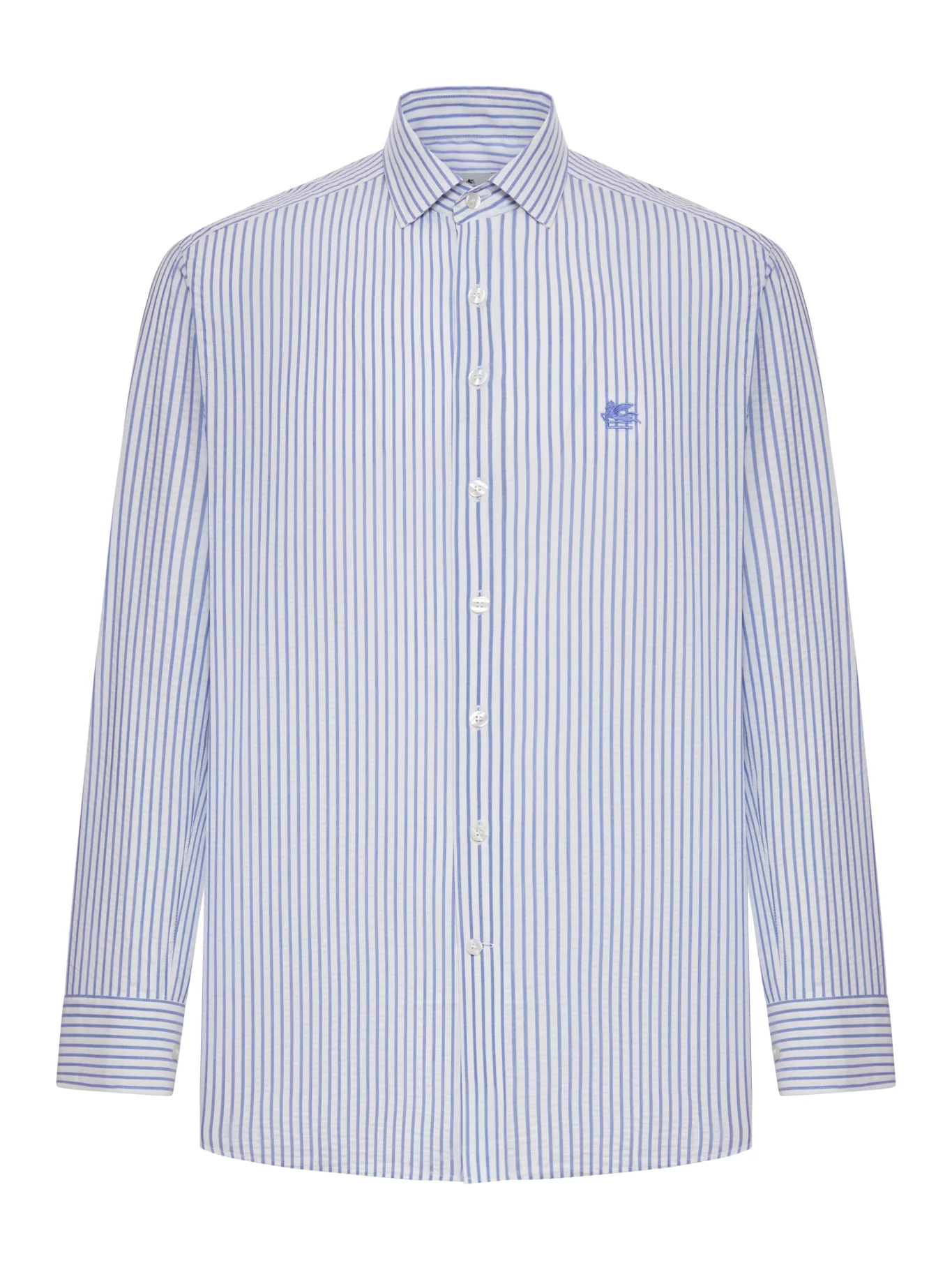 STRIPED SEERSUCKER COTTON SHIRT
