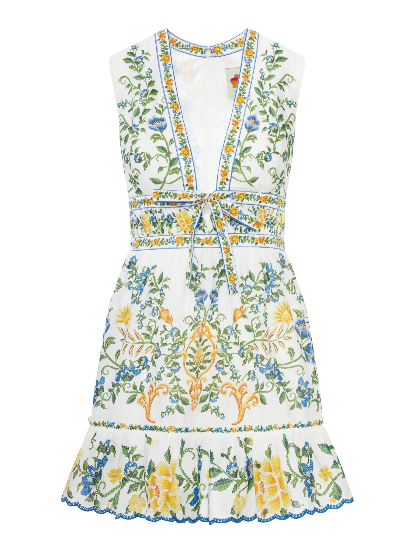 EMILY MINI DRESS WITH FLORAL PRINT AND RUFFLES