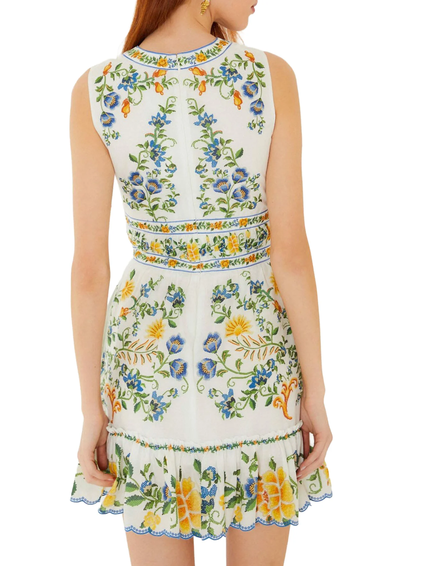EMILY MINI DRESS WITH FLORAL PRINT AND RUFFLES - Image 4