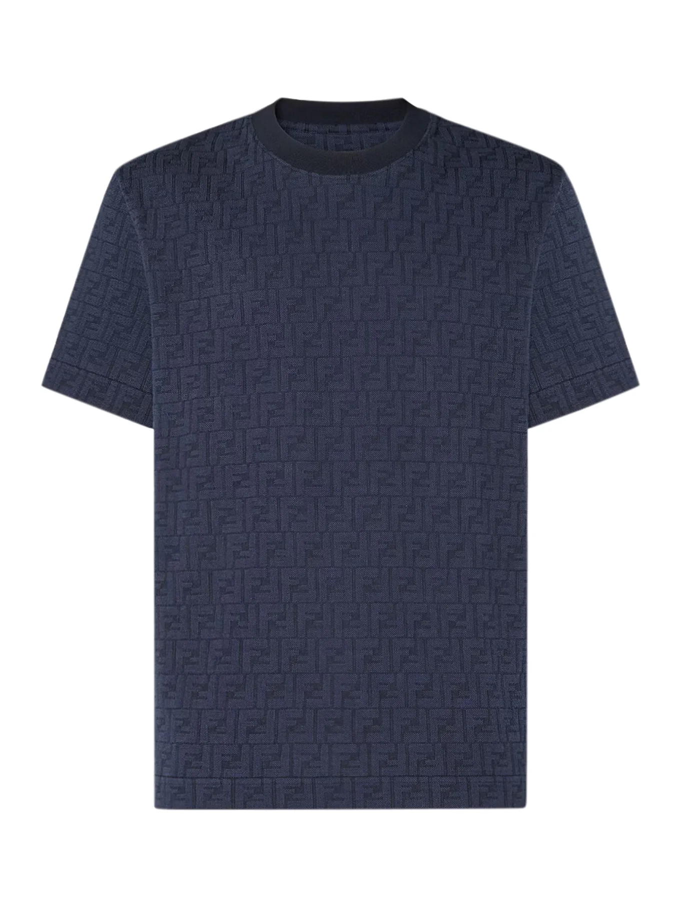 DARK BLUE FF COTTON PIQUET T-SHIRT