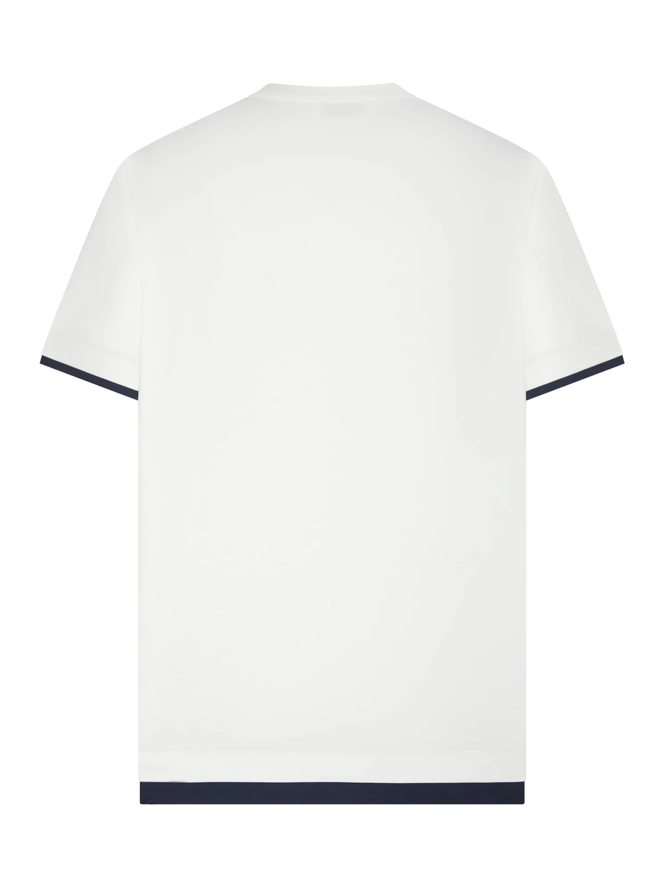 T-SHIRT WITH CONTRASTING PROFILES AND EMBROIDERED LOGO - Image 2