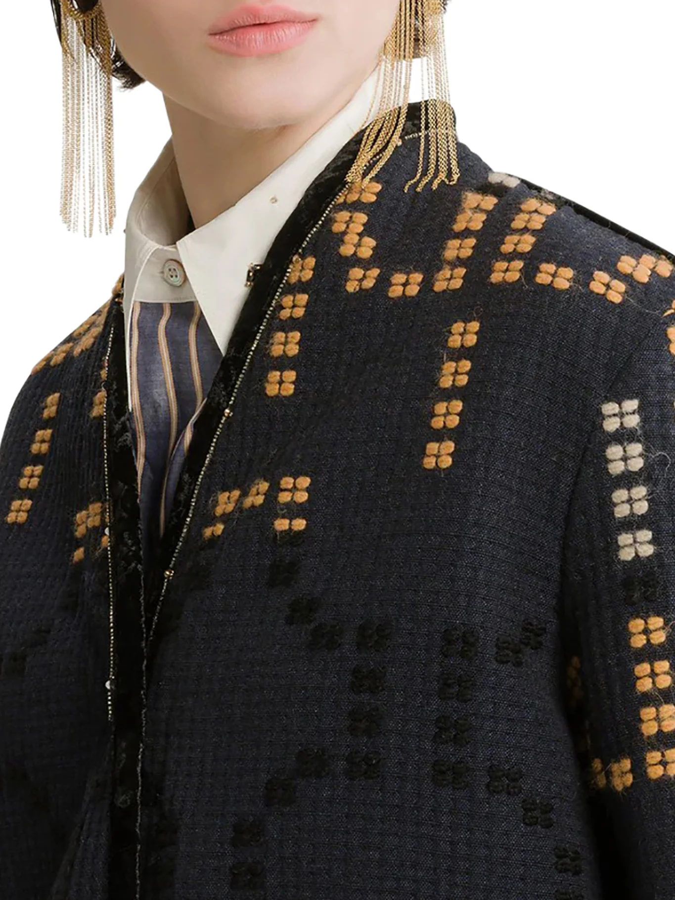 CROPPED JACQUARD JACKET - Image 5