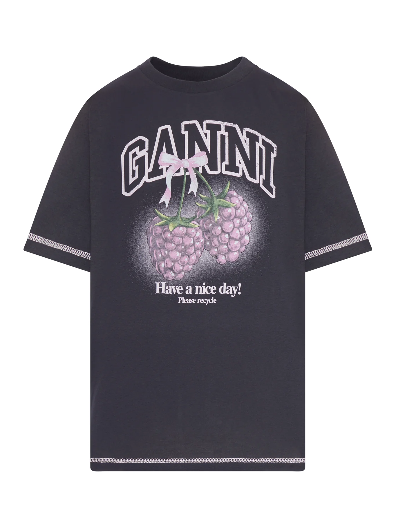 T-SHIRT WITH LOGO AND GRAPHIC PRINT