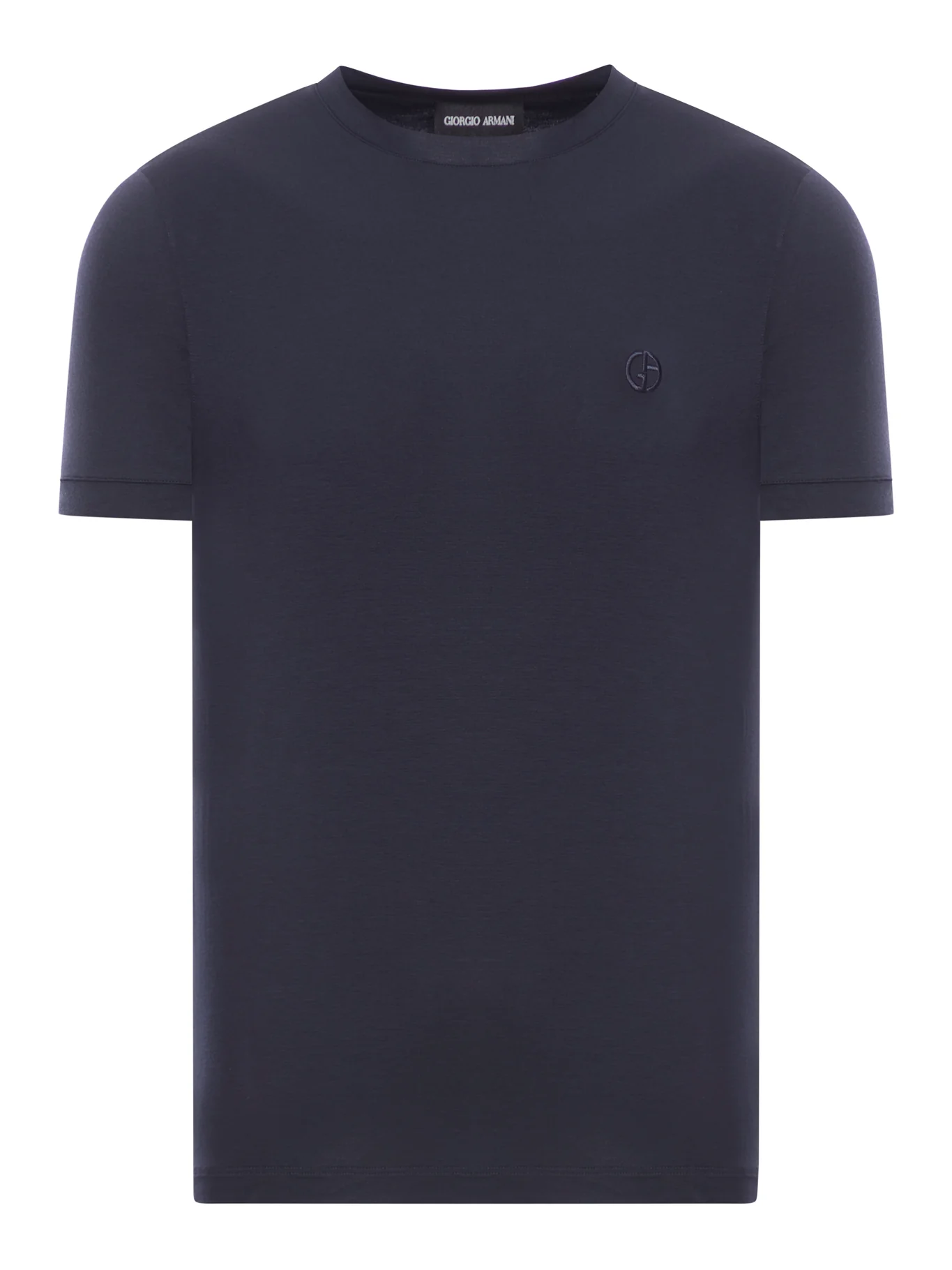 CREWNECK SHORT SLEEVED SWEATER IN STRETCH VISCOSE JERSEY