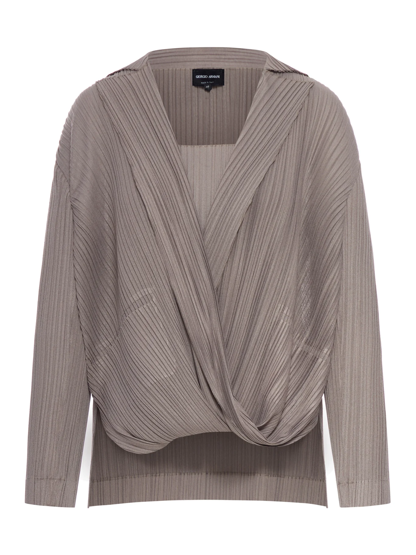 TWIN SET IN PLEATED FABRIC