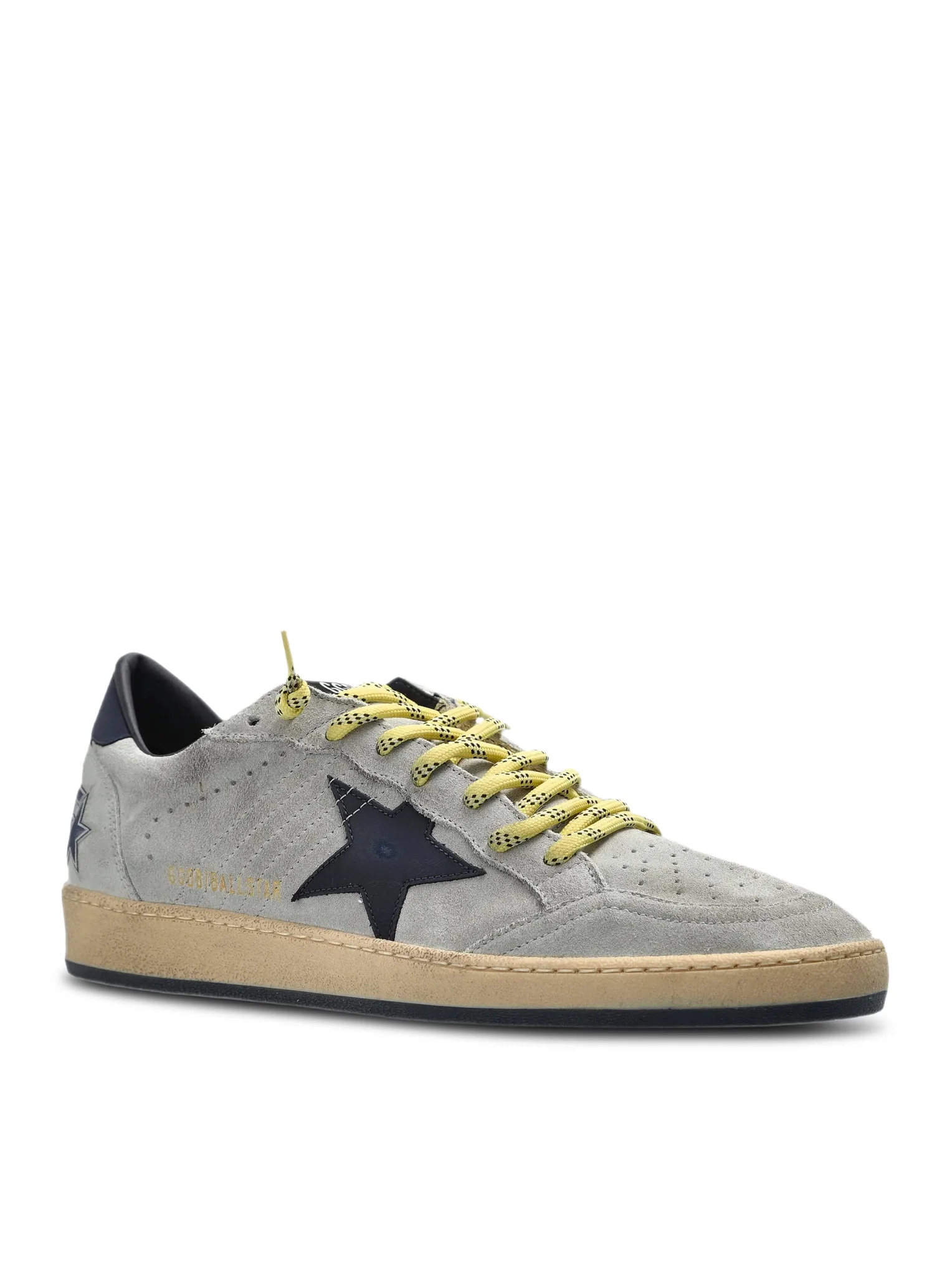BALL-STAR IN GREY SUEDE WITH STAR AND BLUE PATCH - Image 2