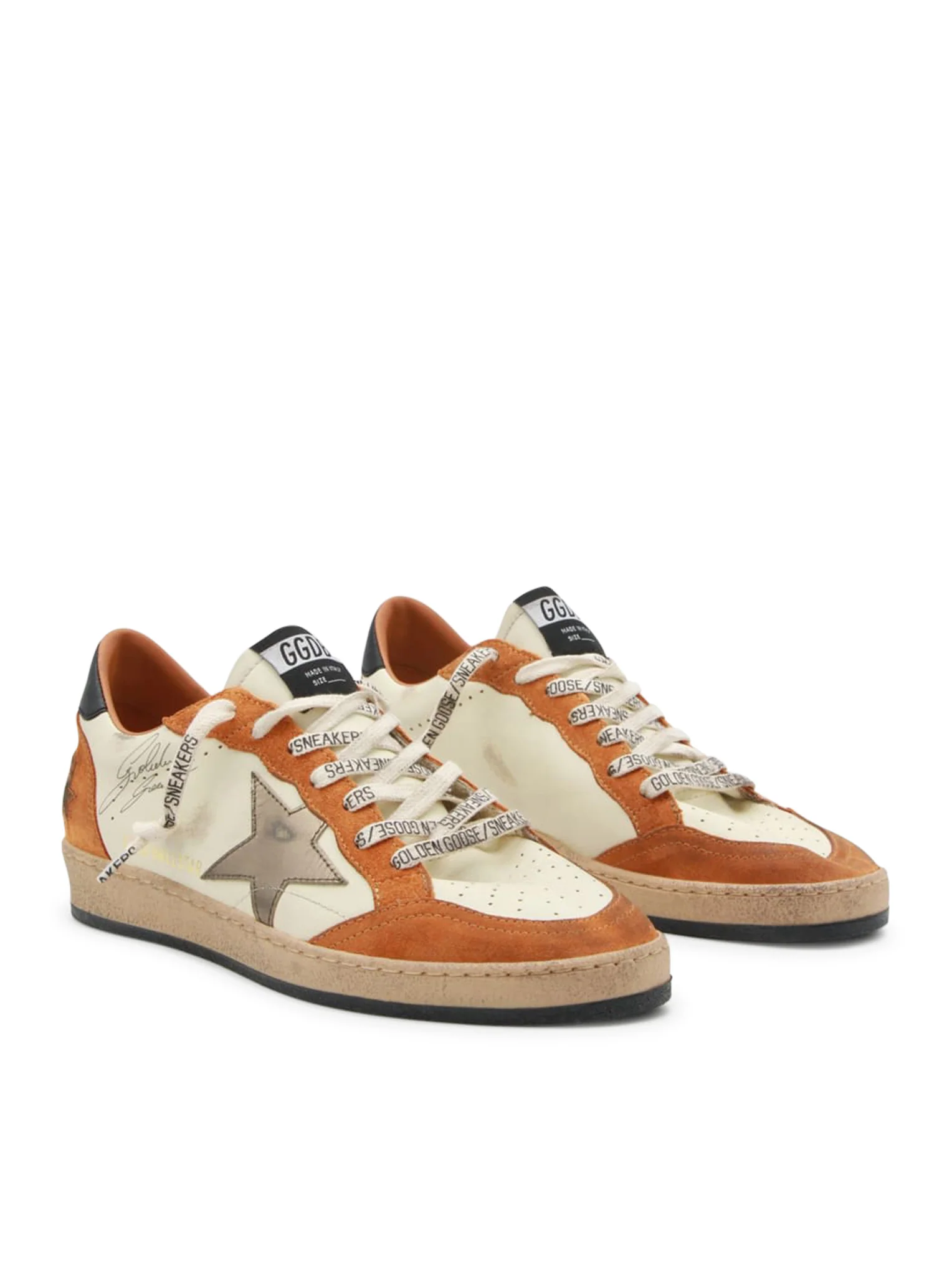 BALL-STAR SNEAKERS IN LEATHER AND SUEDE - Image 2