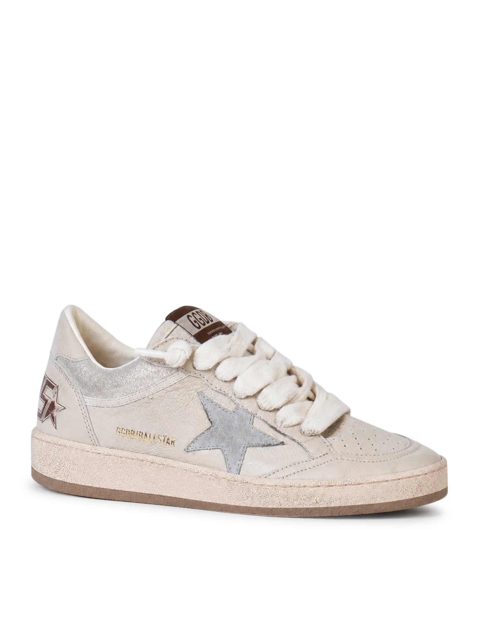 BALL-STAR SNEAKERS IN NAPPA LEATHER WITH GLITTER INSERTS - Image 2