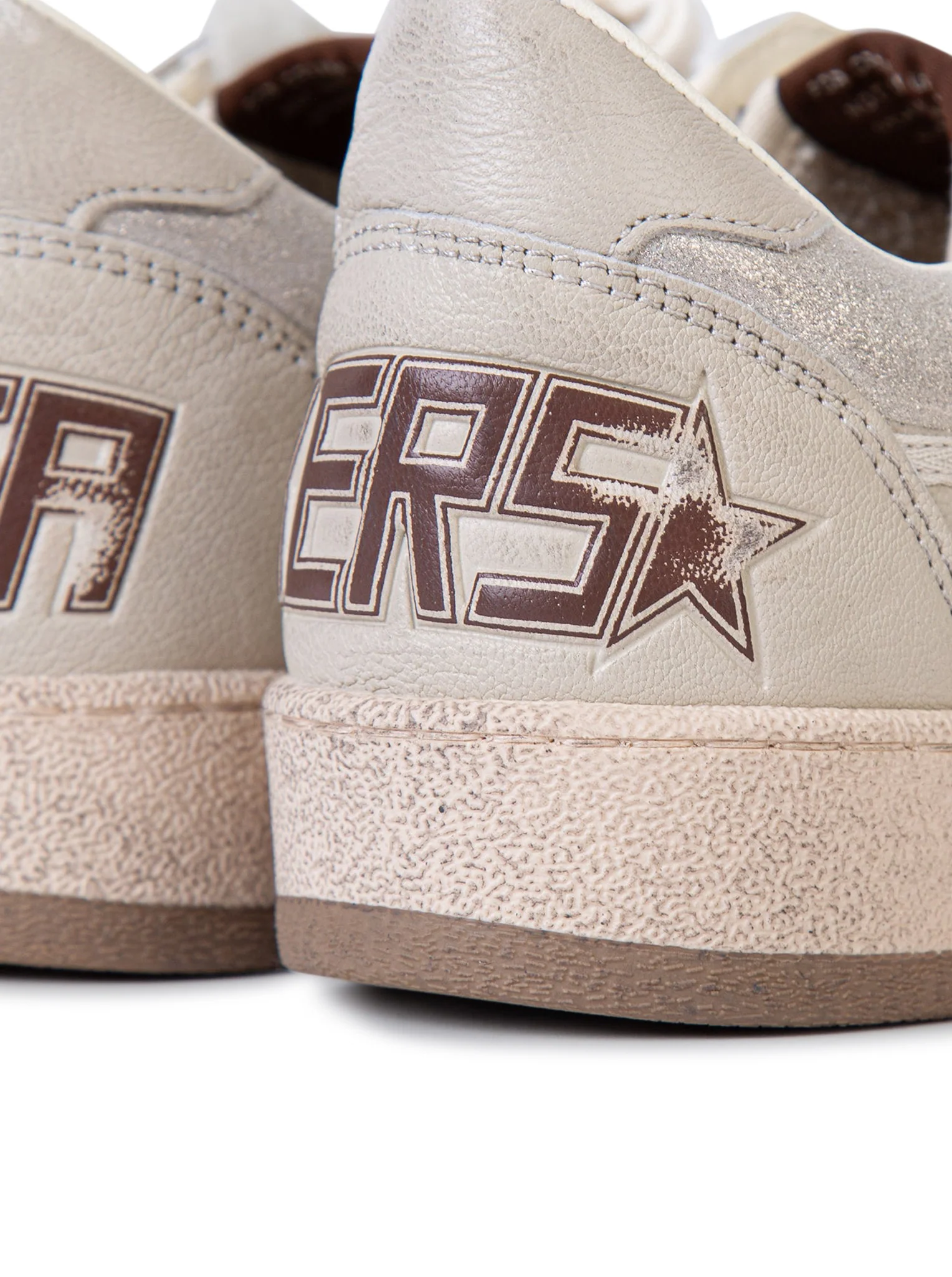 BALL-STAR SNEAKERS IN NAPPA LEATHER WITH GLITTER INSERTS - Image 4