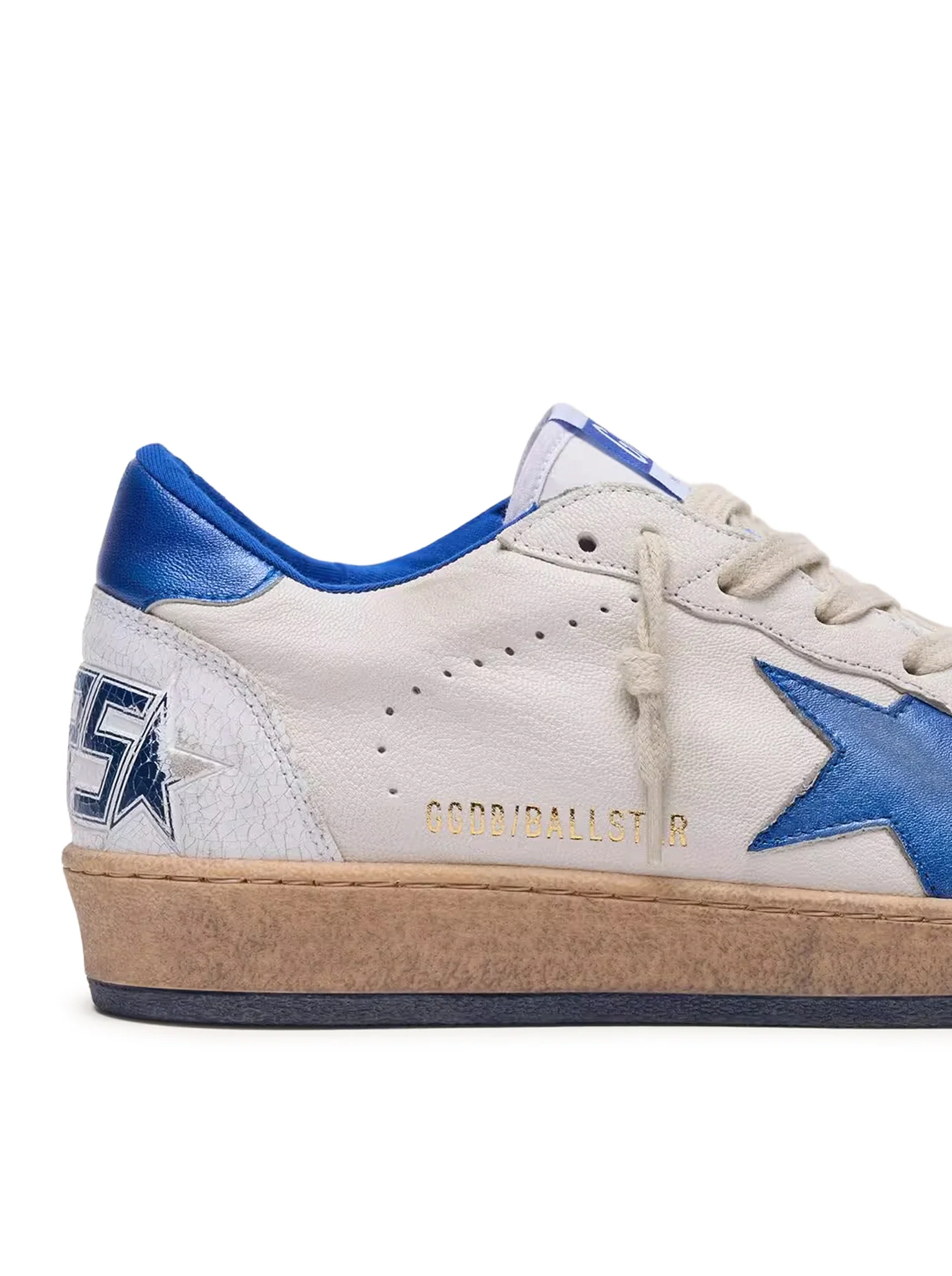 BALL-STAR WISHES IN WHITE NAPPA WITH BLUE STAR AND HEEL - Image 5