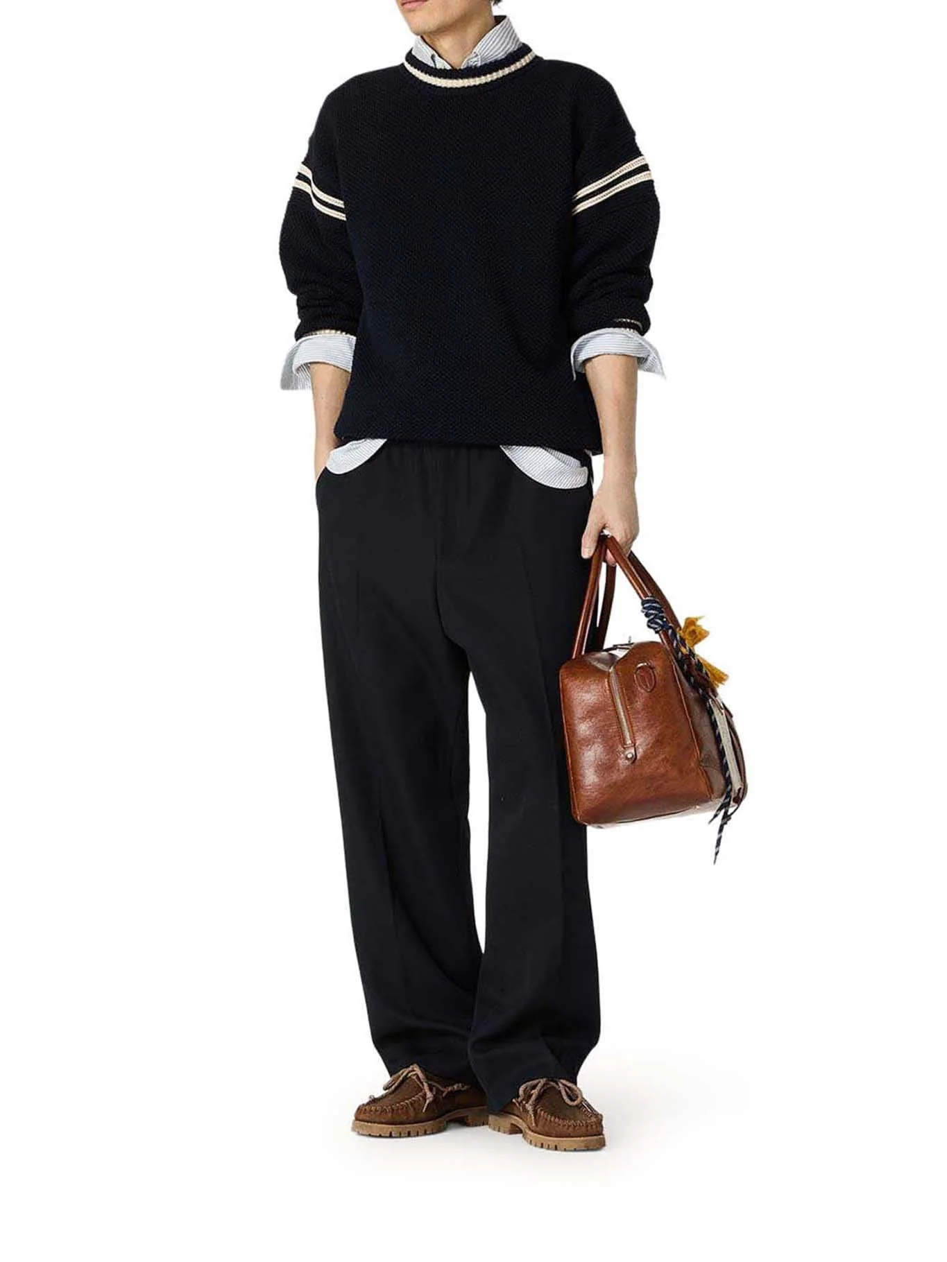BOXY SWEATER WITH EMBROIDERED LOGO - Image 2