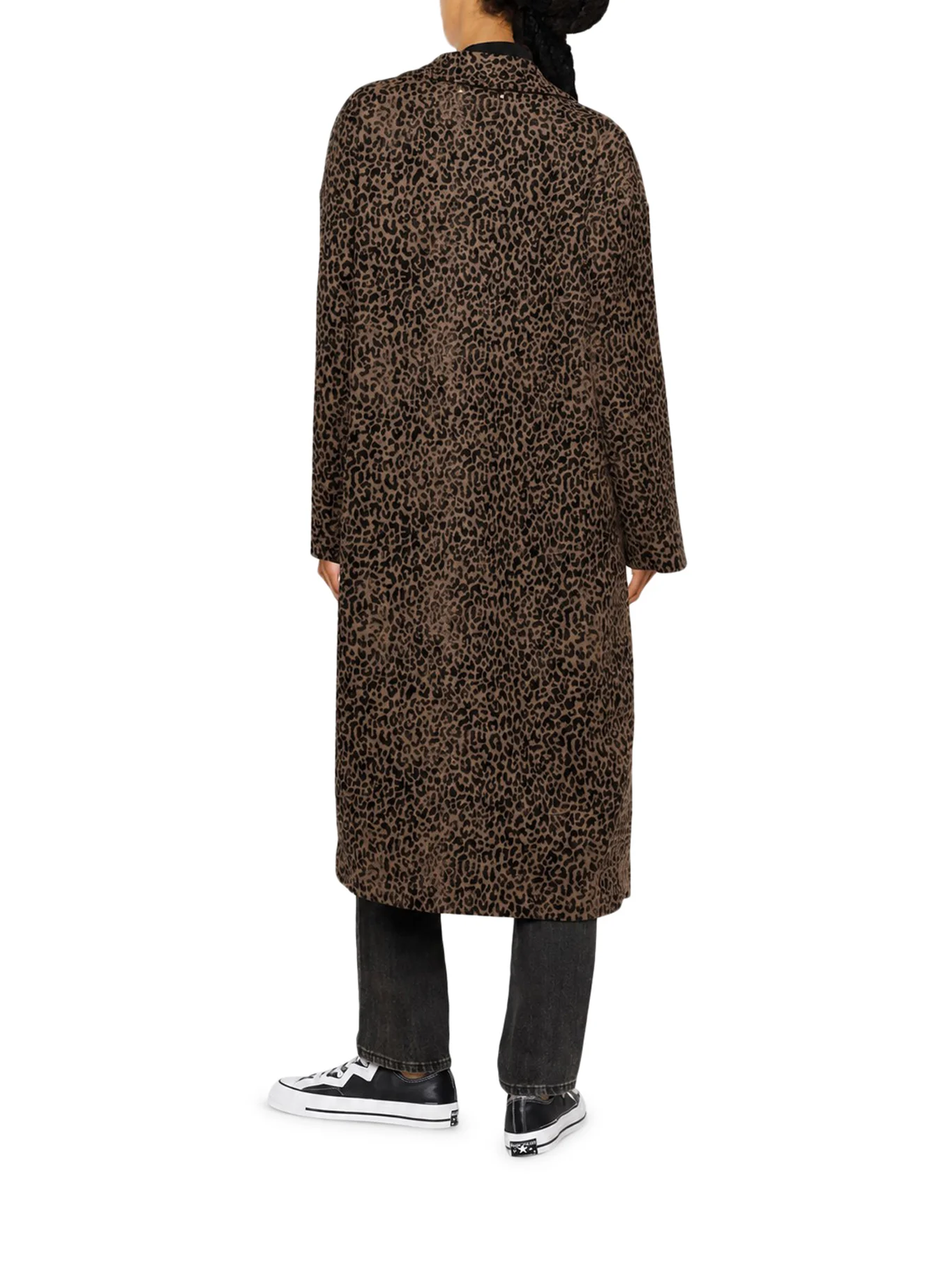 LONG LEOPARD-PRINT COAT - Image 3