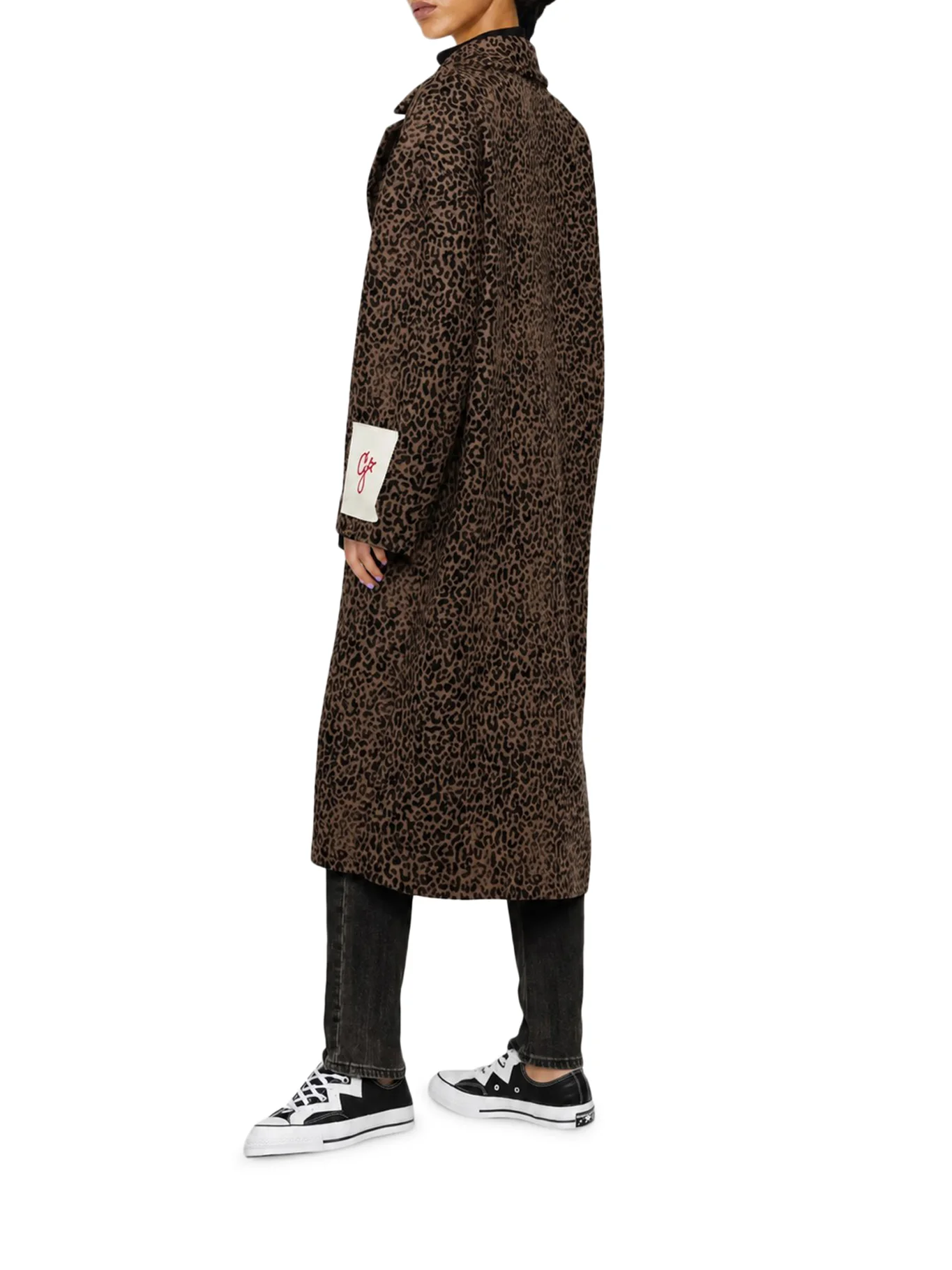 LONG LEOPARD-PRINT COAT - Image 4