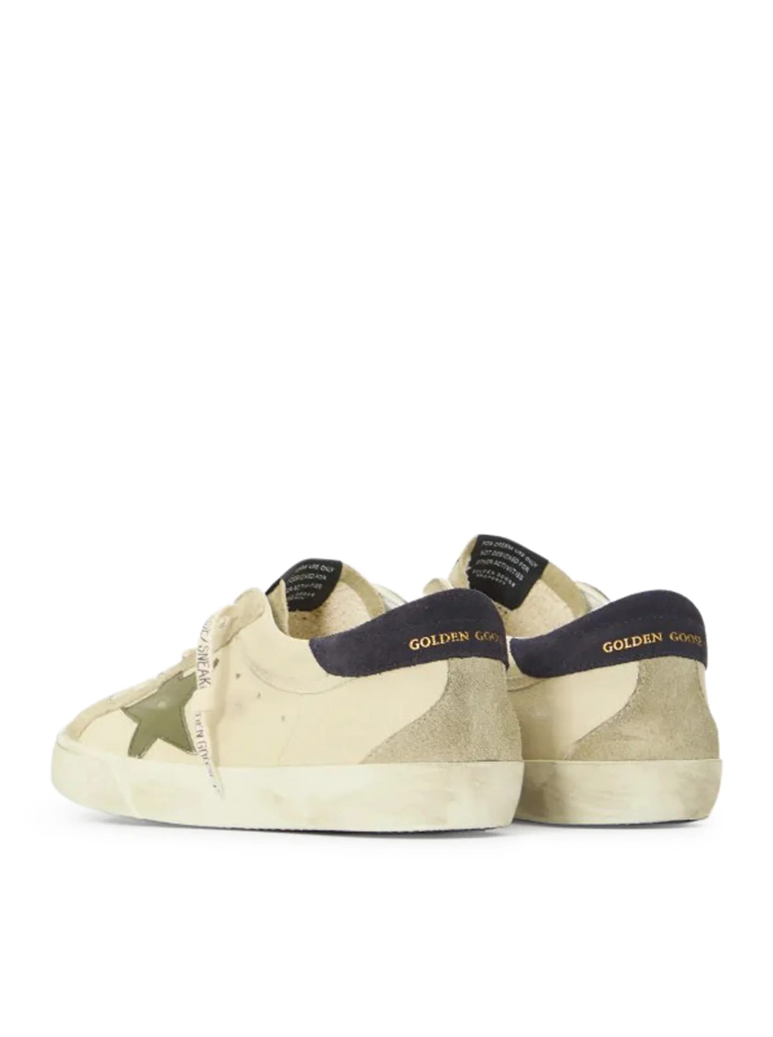 SUPER-STAR LEATHER SNEAKERS WITH SUEDE INSERTS - Image 3