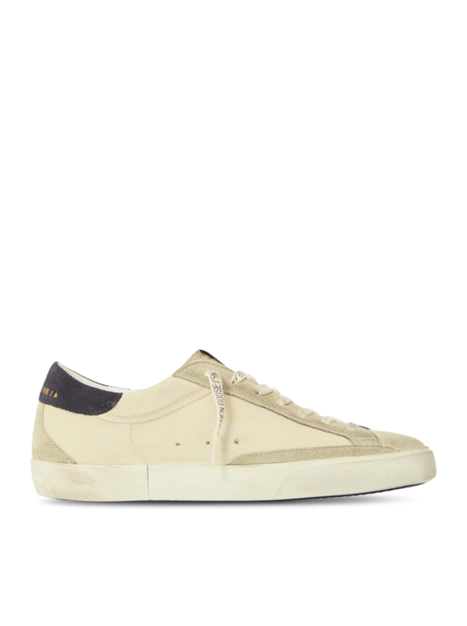 SUPER-STAR LEATHER SNEAKERS WITH SUEDE INSERTS - Image 4