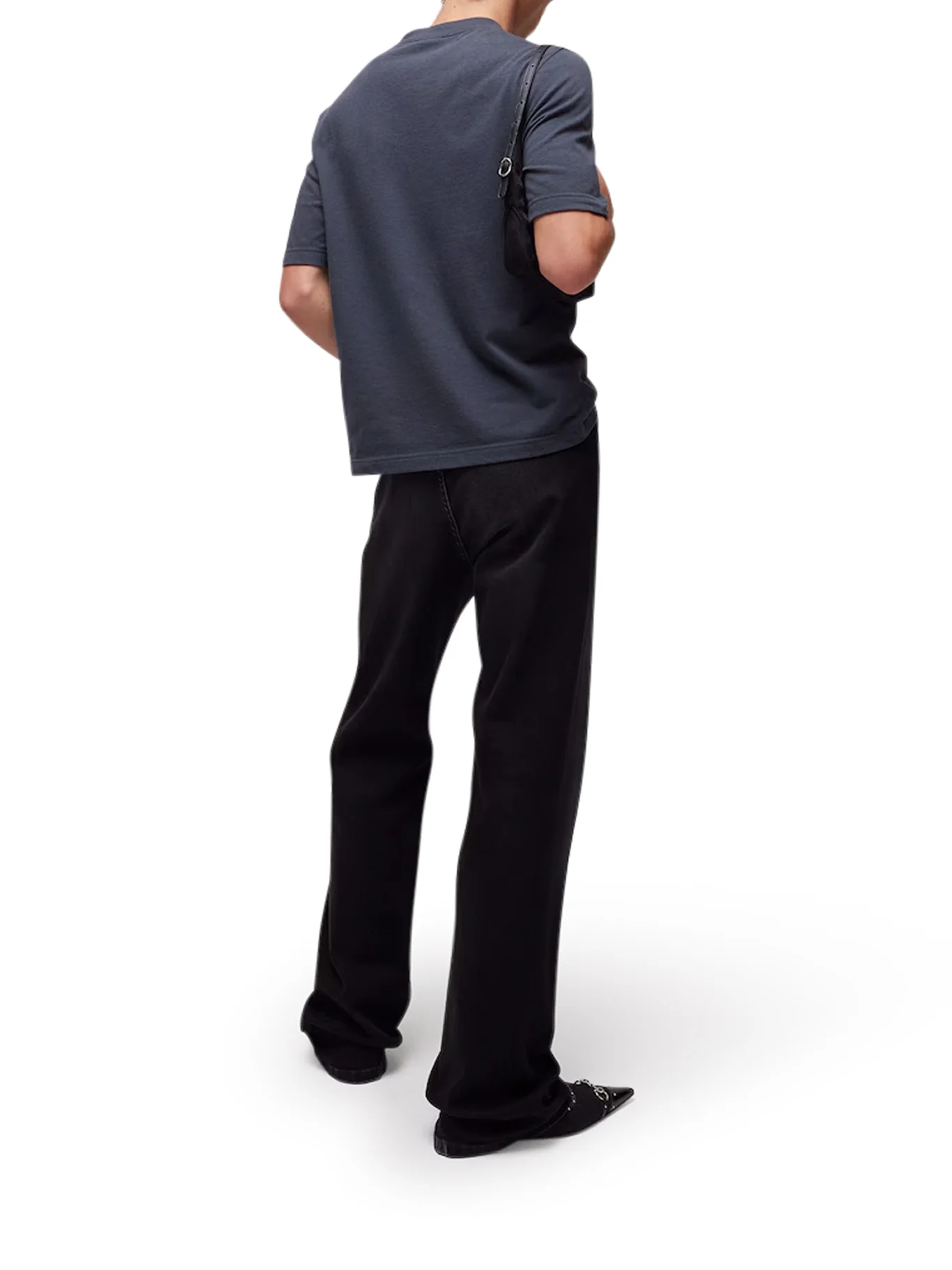 COTTON JERSEY T-SHIRT WITH DEVORÉ DETAIL - Image 4