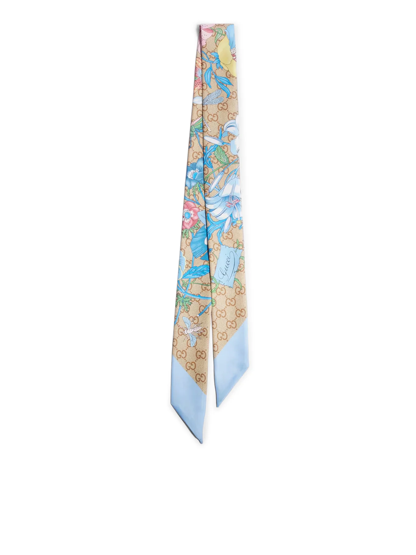 FLORA SCARF IN PRINTED SILK