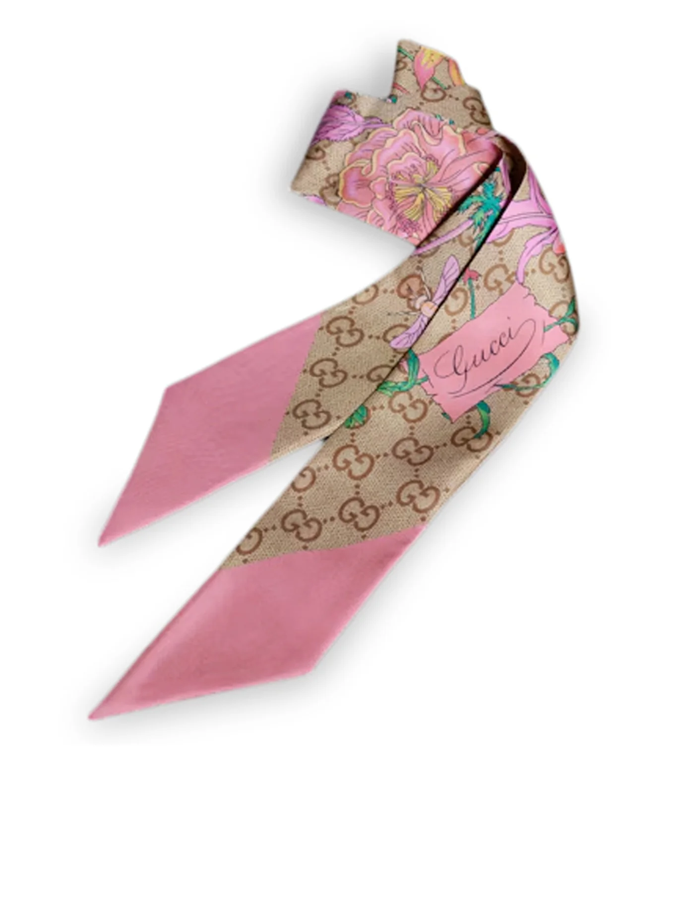 FLORA SCARF IN PRINTED SILK - Image 2