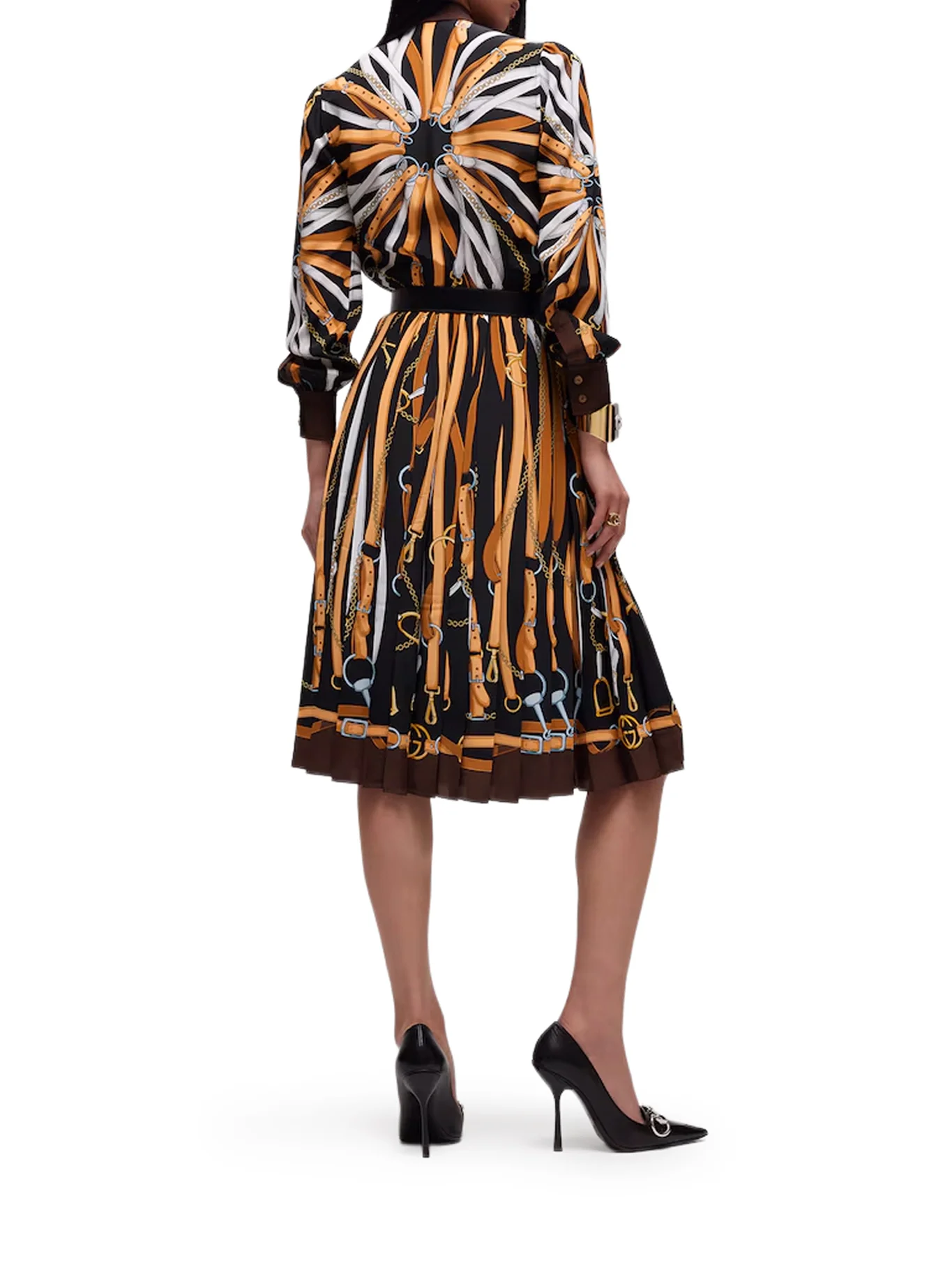 PRINTED SILK CHEMISIER DRESS - Image 3