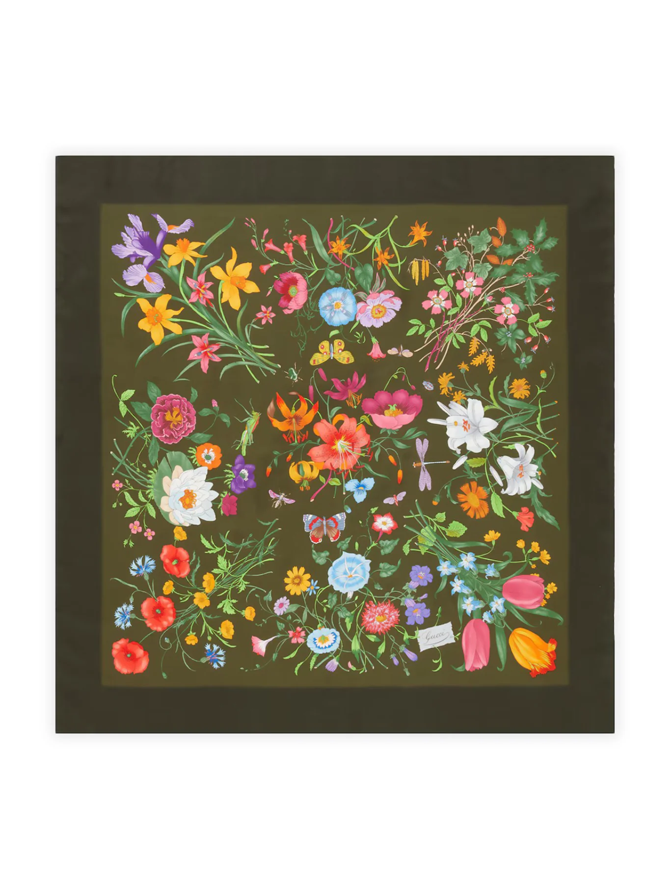 PRINTED SILK TWILL SCARF