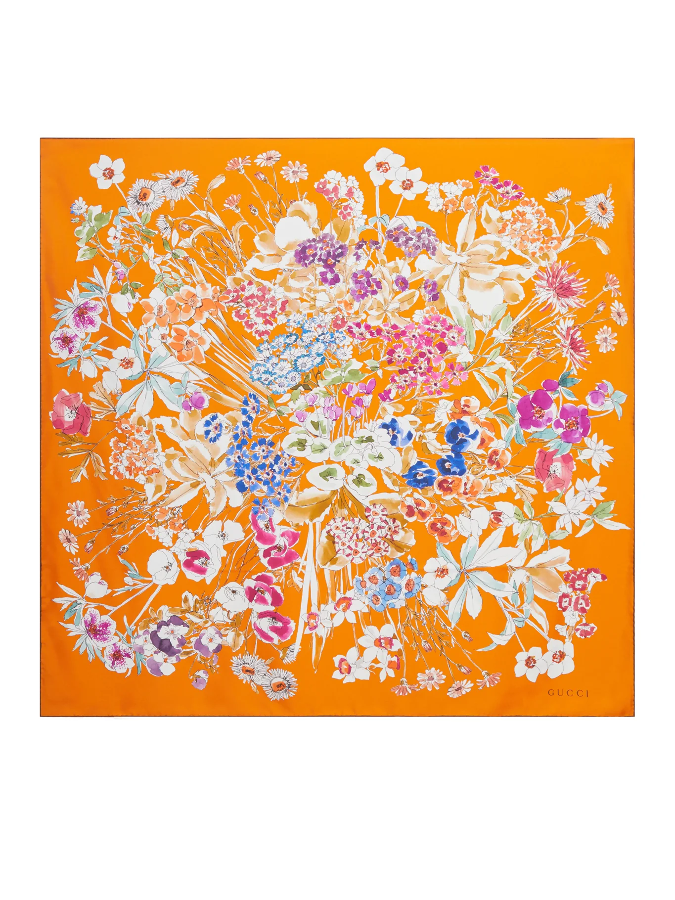PRINTED SILK TWILL SCARF