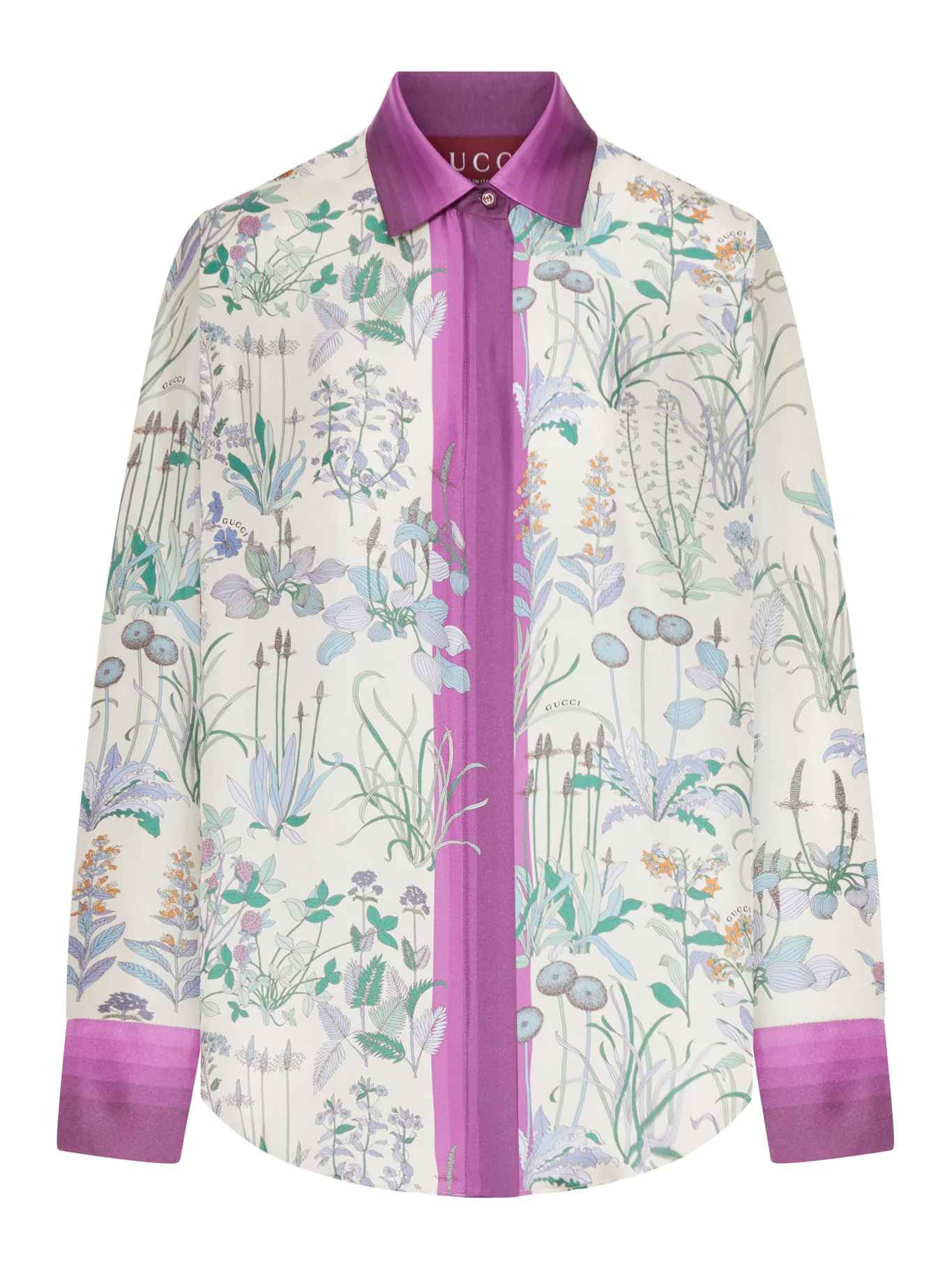 PRINTED SILK TWILL SHIRT