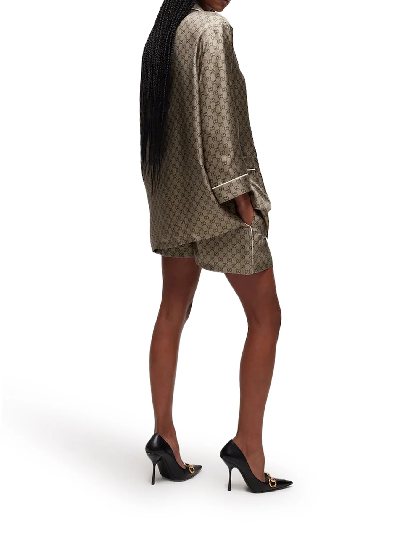 PRINTED SILK TWILL SHIRT - Image 3