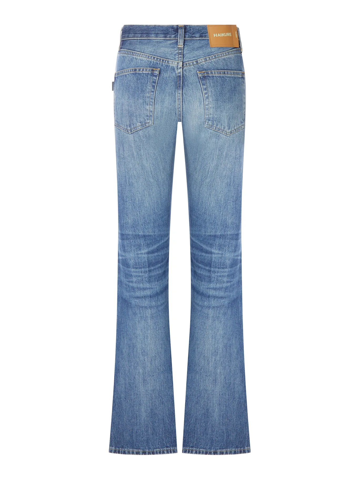 MEDIUM WASH DENIM FLARE JEANS - Image 2