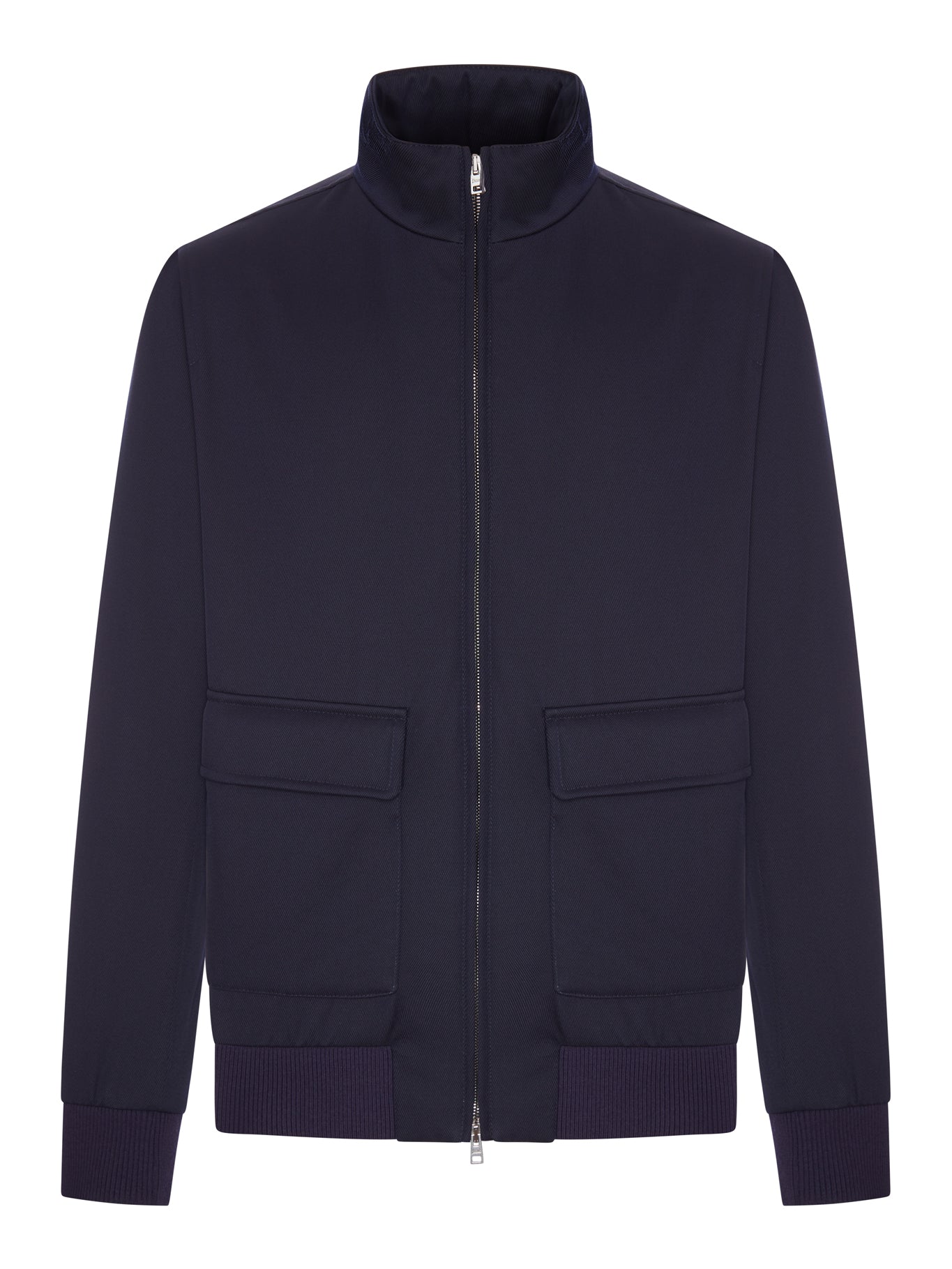 WOOL-BLEND ZIP-UP BOMBER JACKET