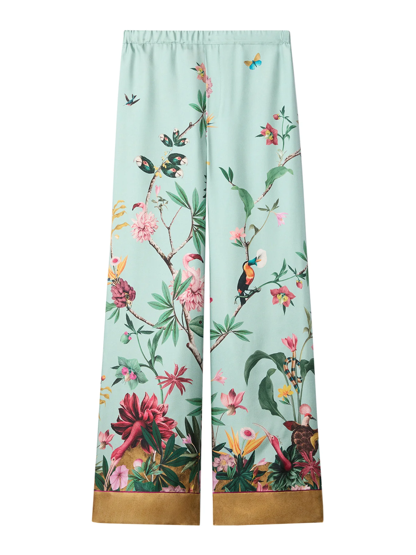 TROUSERS WITH CONTRASTING PROFILES