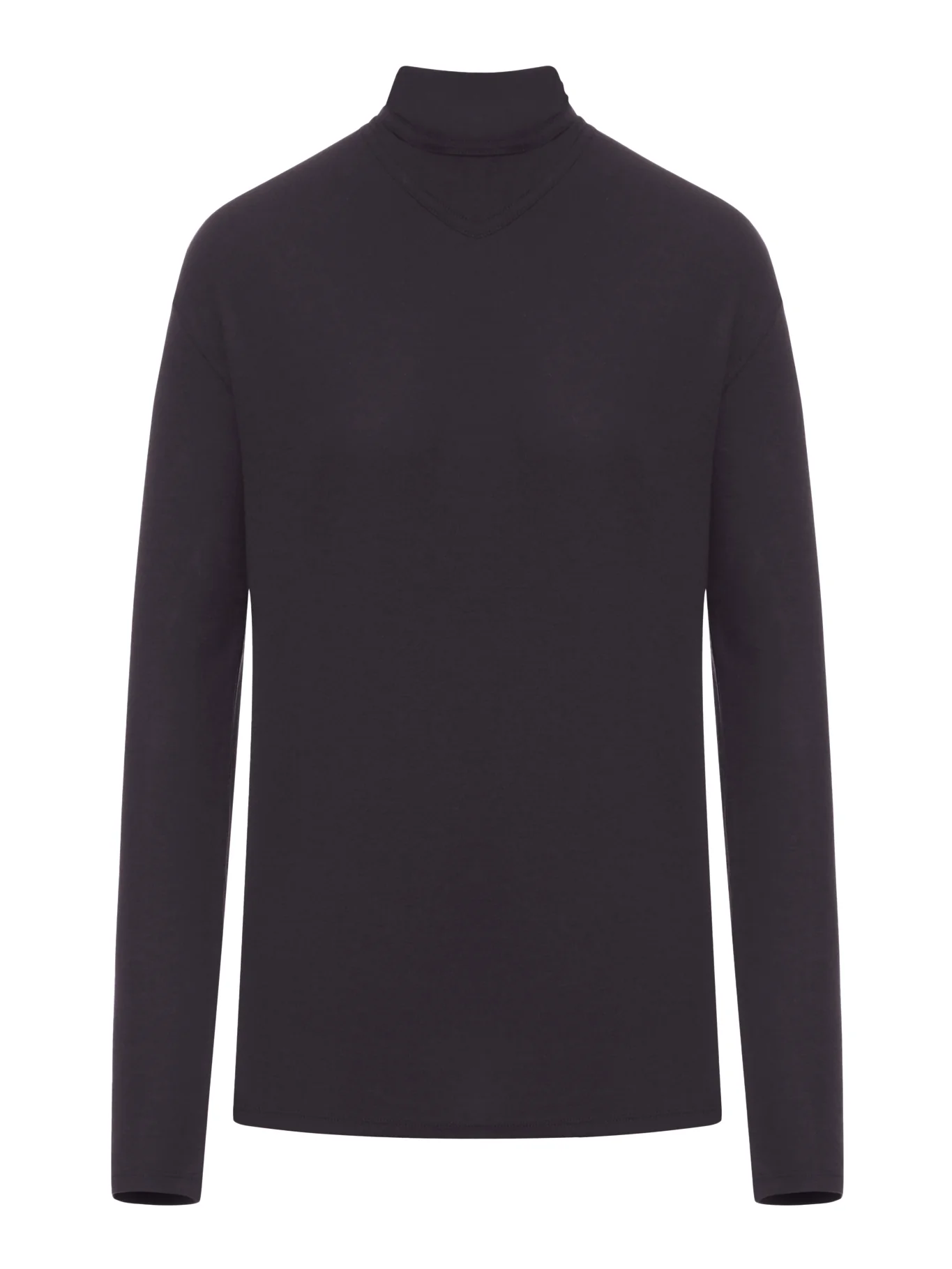 LONG SLEEVE FOULARD TOP IN JERSEY