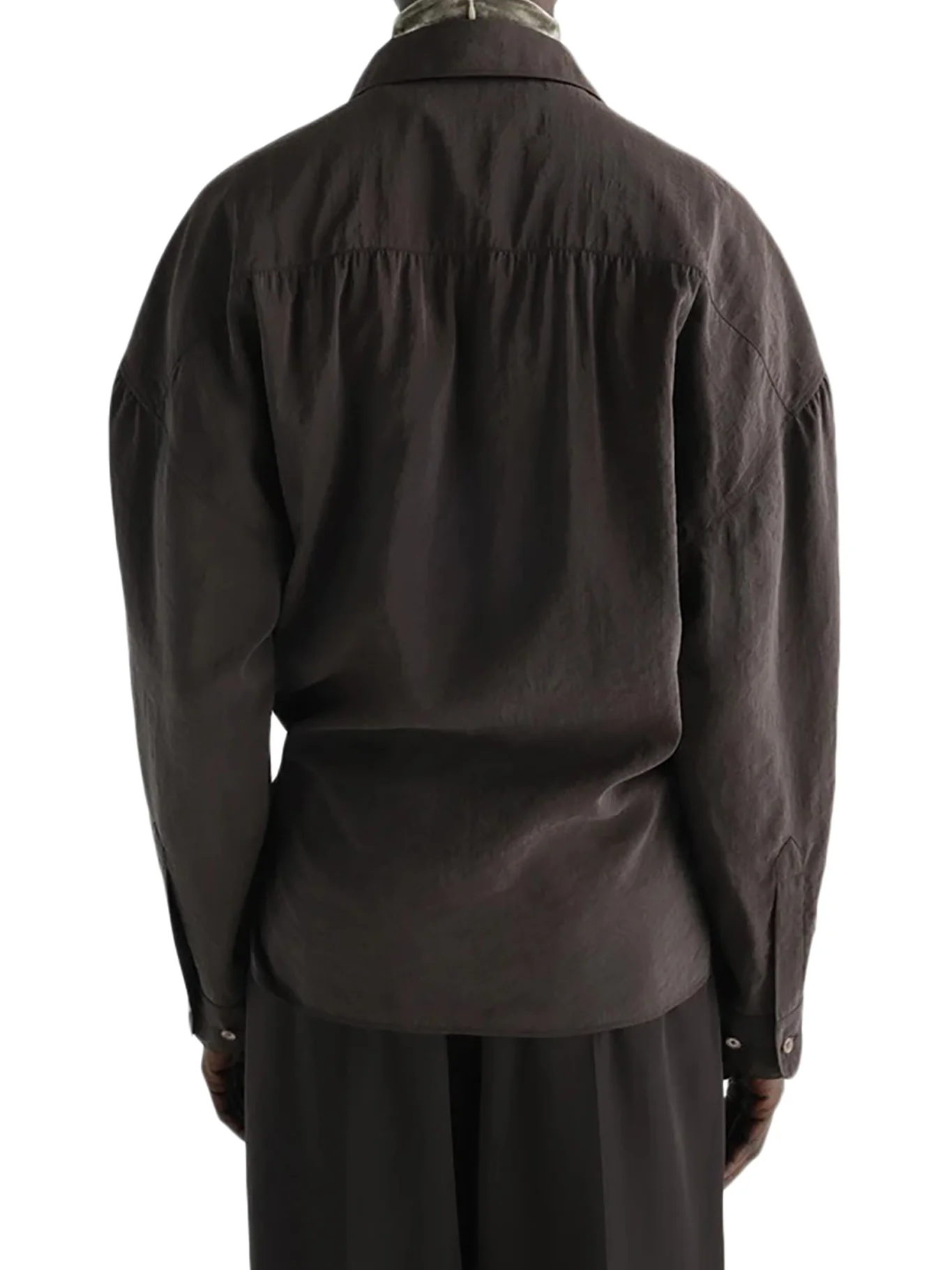 STRAIGHT COLLAR TWISTED SHIRT - Image 4