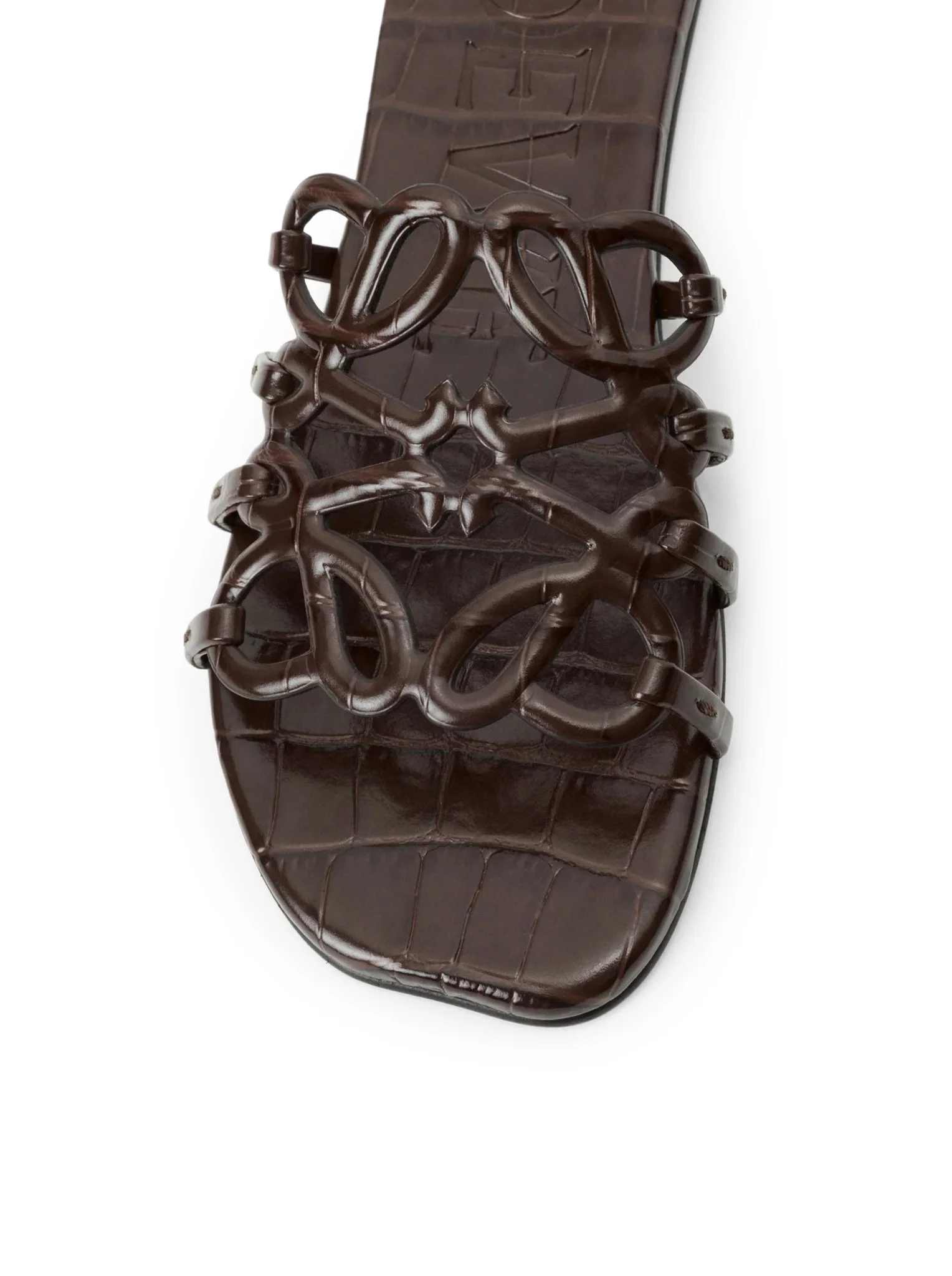 ANAGRAM PETAL SLIDE IN CROCODILE EMBOSSED CALFSKIN - Image 5