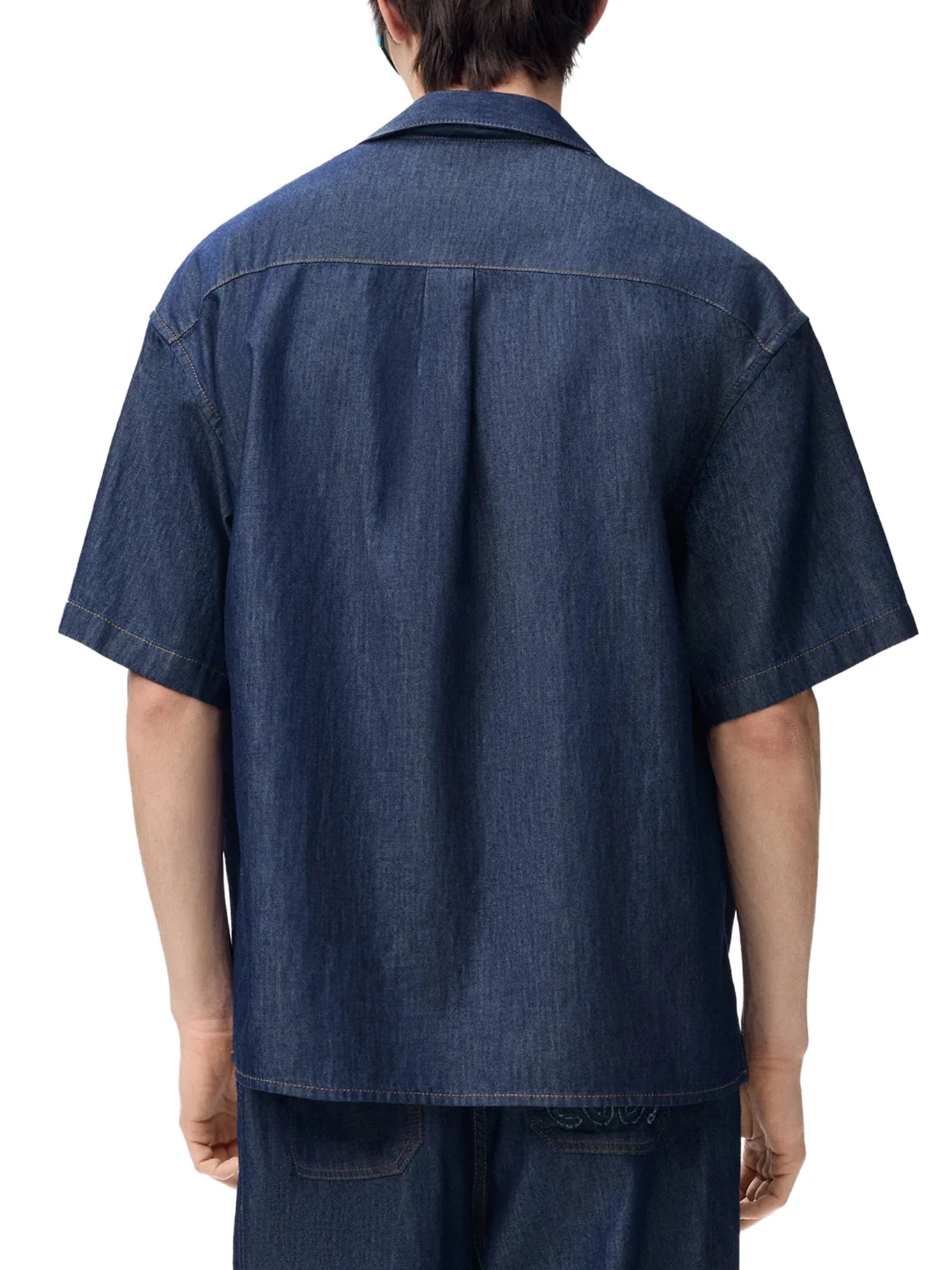 LIGHTWEIGHT COTTON CHAMBRAY SHIRT - Image 4
