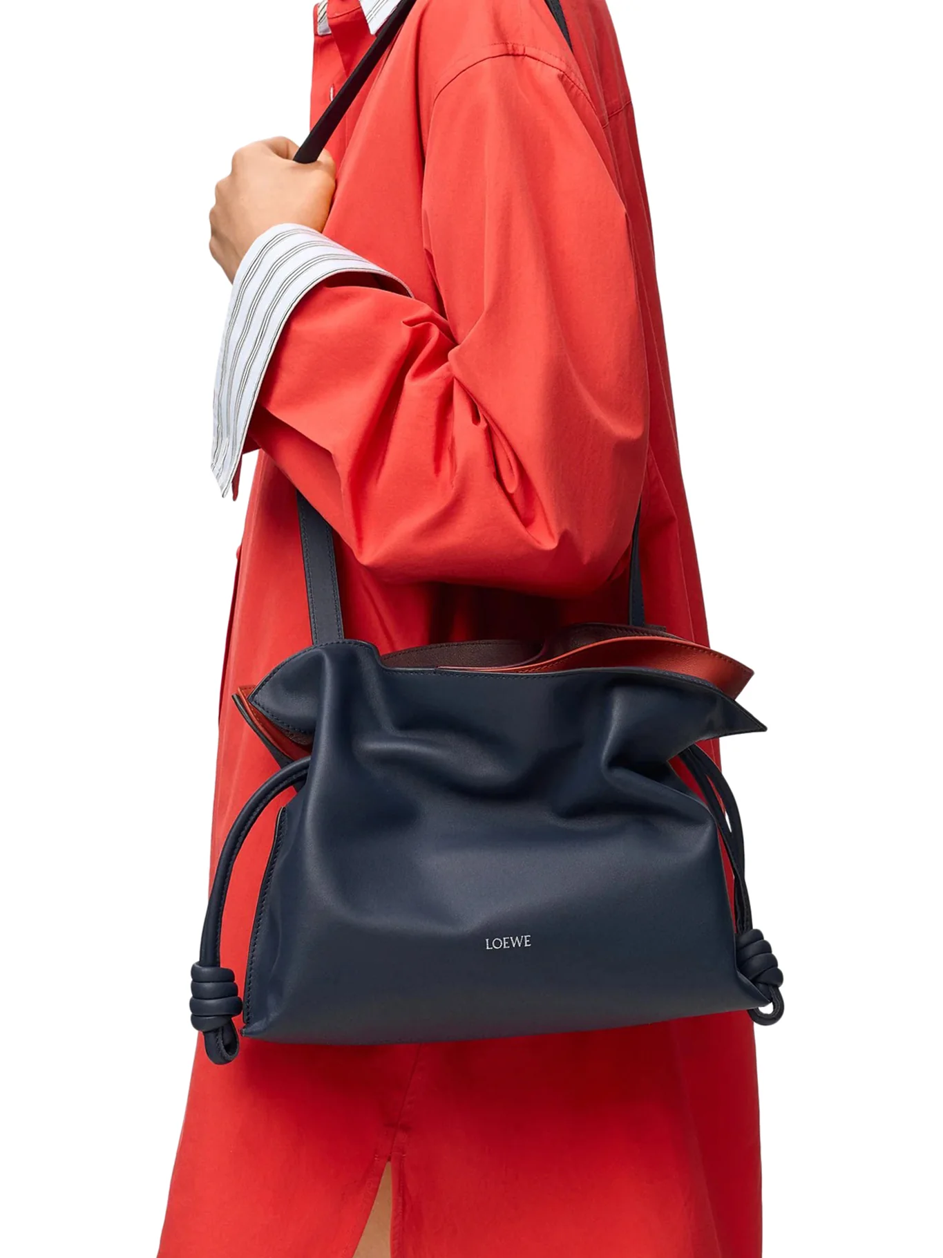 MEDIUM LAYERED FLAMENCO CLUTCH IN NAPPA CALFSKIN - Image 4
