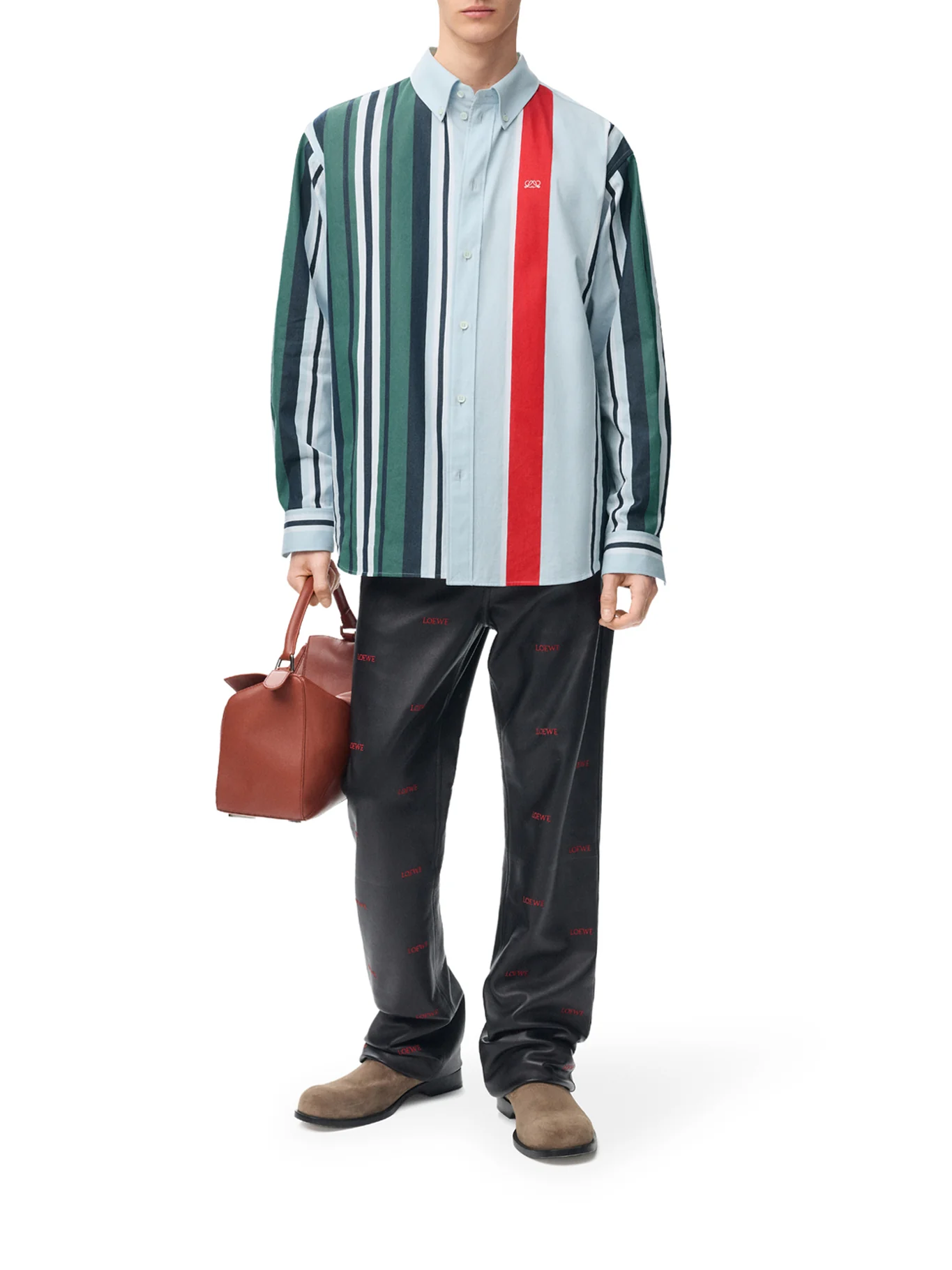 MID-WEIGHT STRIPED COTTON TWILL SHIRT - Image 2